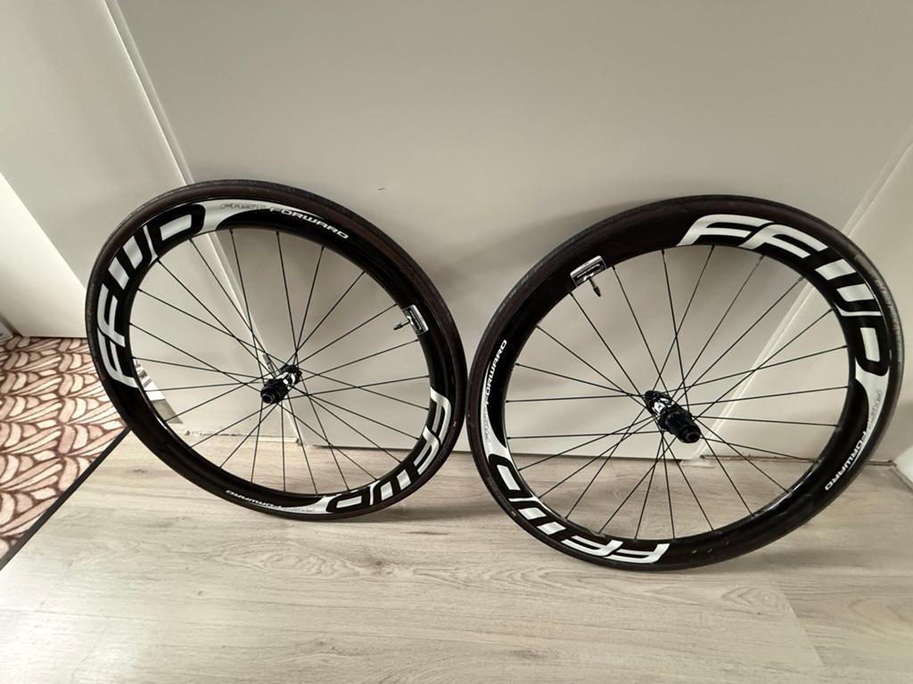 FFWD carbon wielen met DT Swiss 240 naven, Gebruikt, Racefiets, Carbon, Ophalen