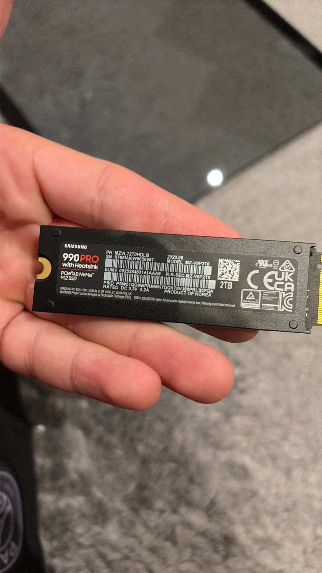3. 2TB Samsung 990 PRO NVMe M.2 SSD + Heatsink – Als Nieuw, Intern, SSD, Ophalen of Verzenden, Zo goed als nieuw