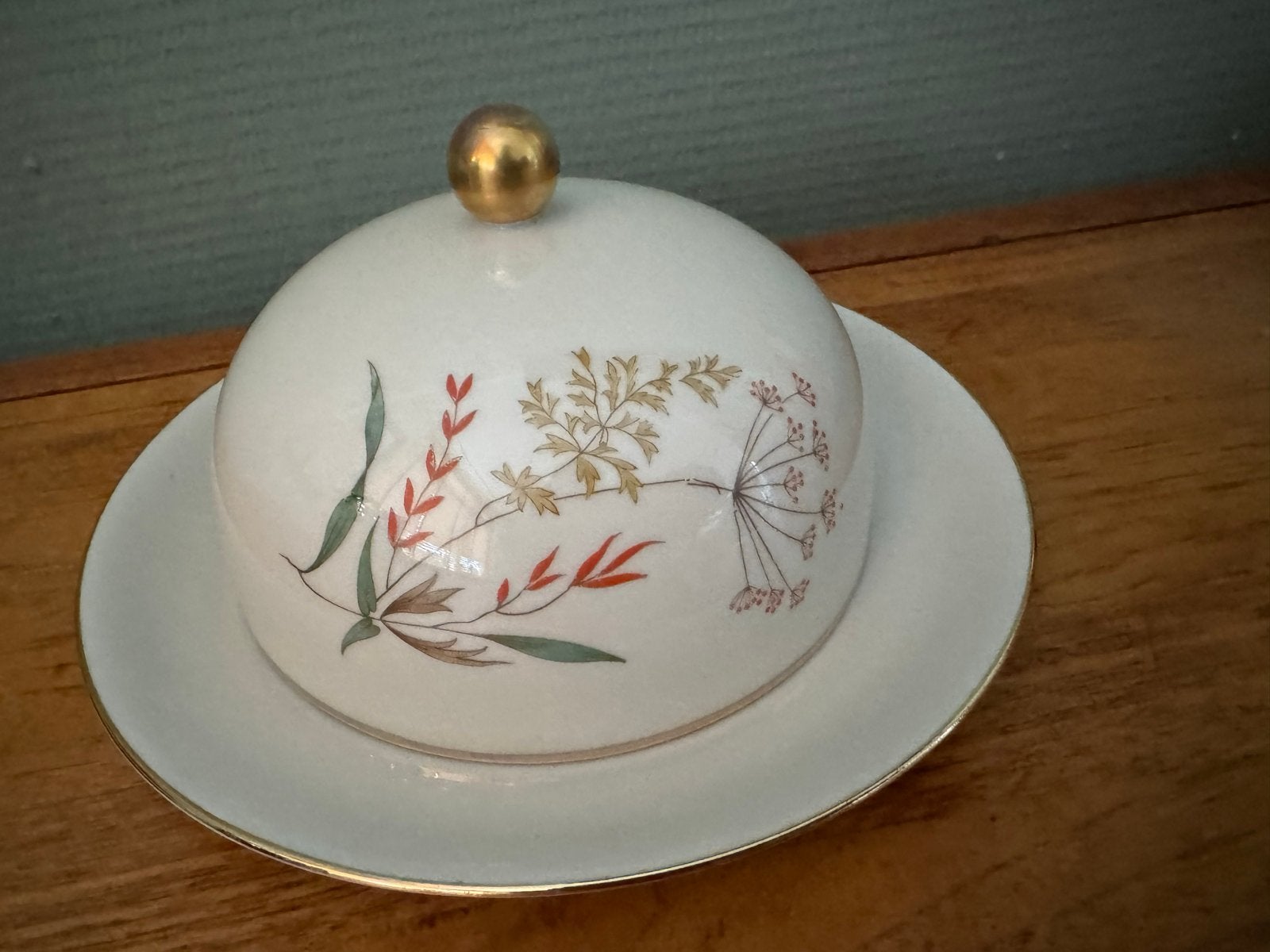 Vintage Zeh Scherzer Bavaria botervlootje bloemendecor, Ophalen of Verzenden
