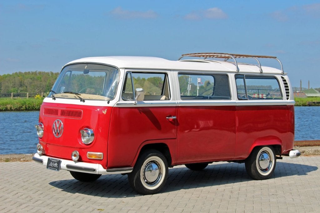 1970 Volkswagen Bus T2 A VW personenbus, groot schuifdak, Auto's, Achterwielaandrijving, Beige, Overige carrosserieën, Volkswagen