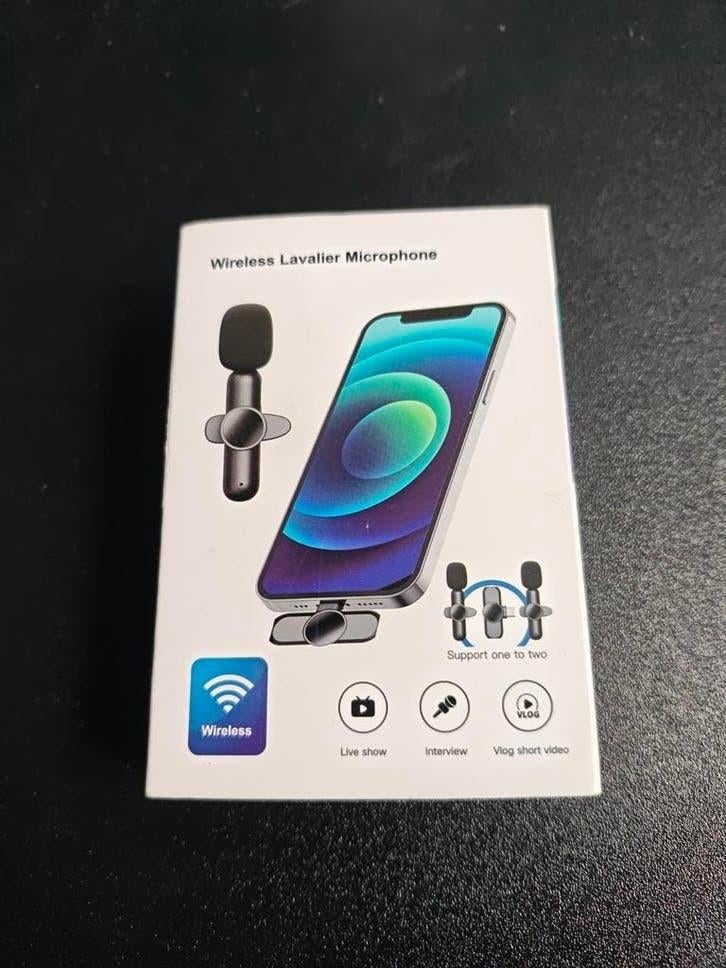 Nieuwe Draadloze Lavalier Microfoon voor Telefoon, Ophalen of Verzenden, Nieuw, Overige typen, Draadloos