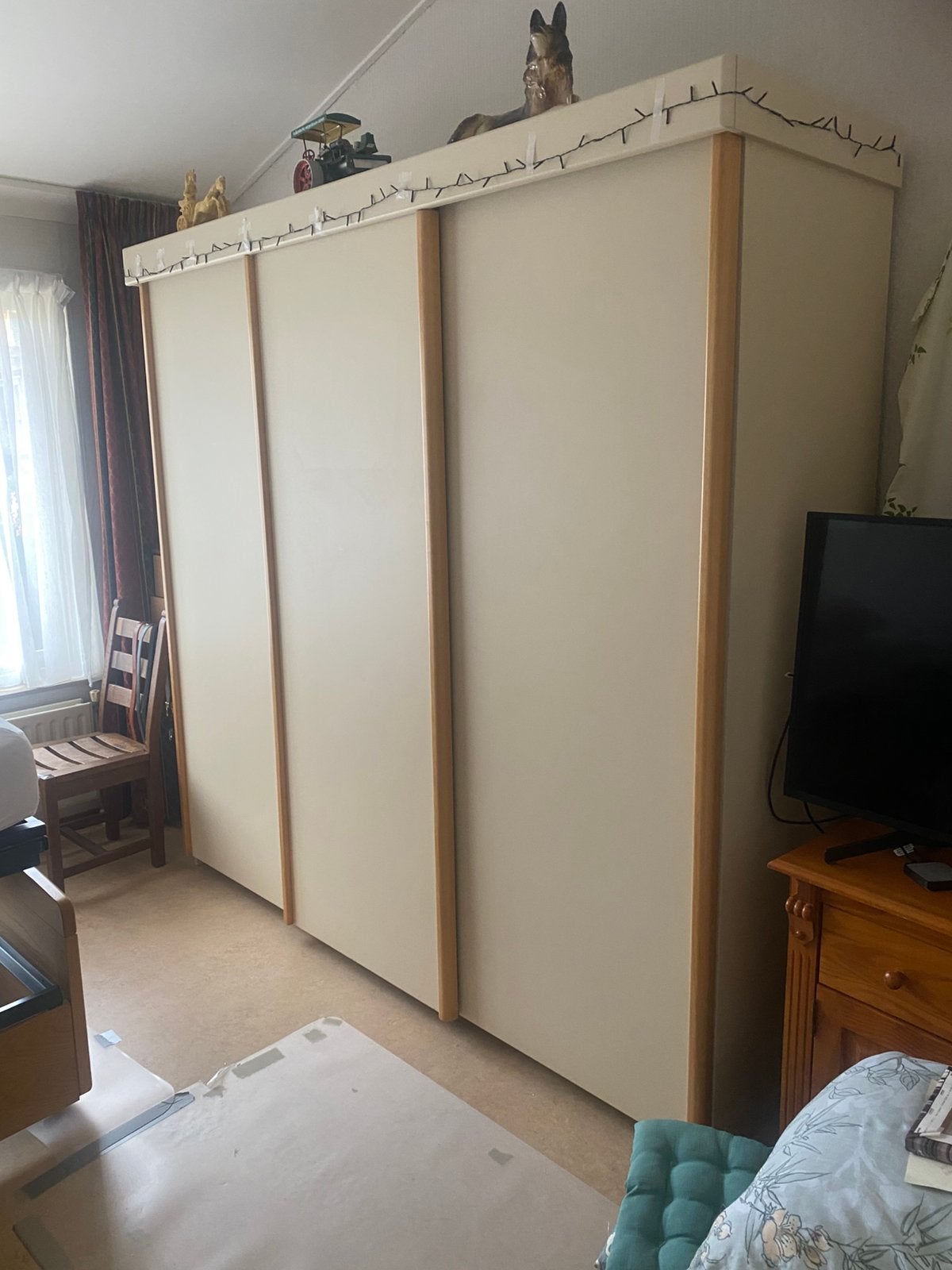 Kledingkast 3 deurs, Huis en Inrichting, Kasten | Kledingkasten, Ophalen, Gebruikt, 50 tot 75 cm, 200 cm of meer