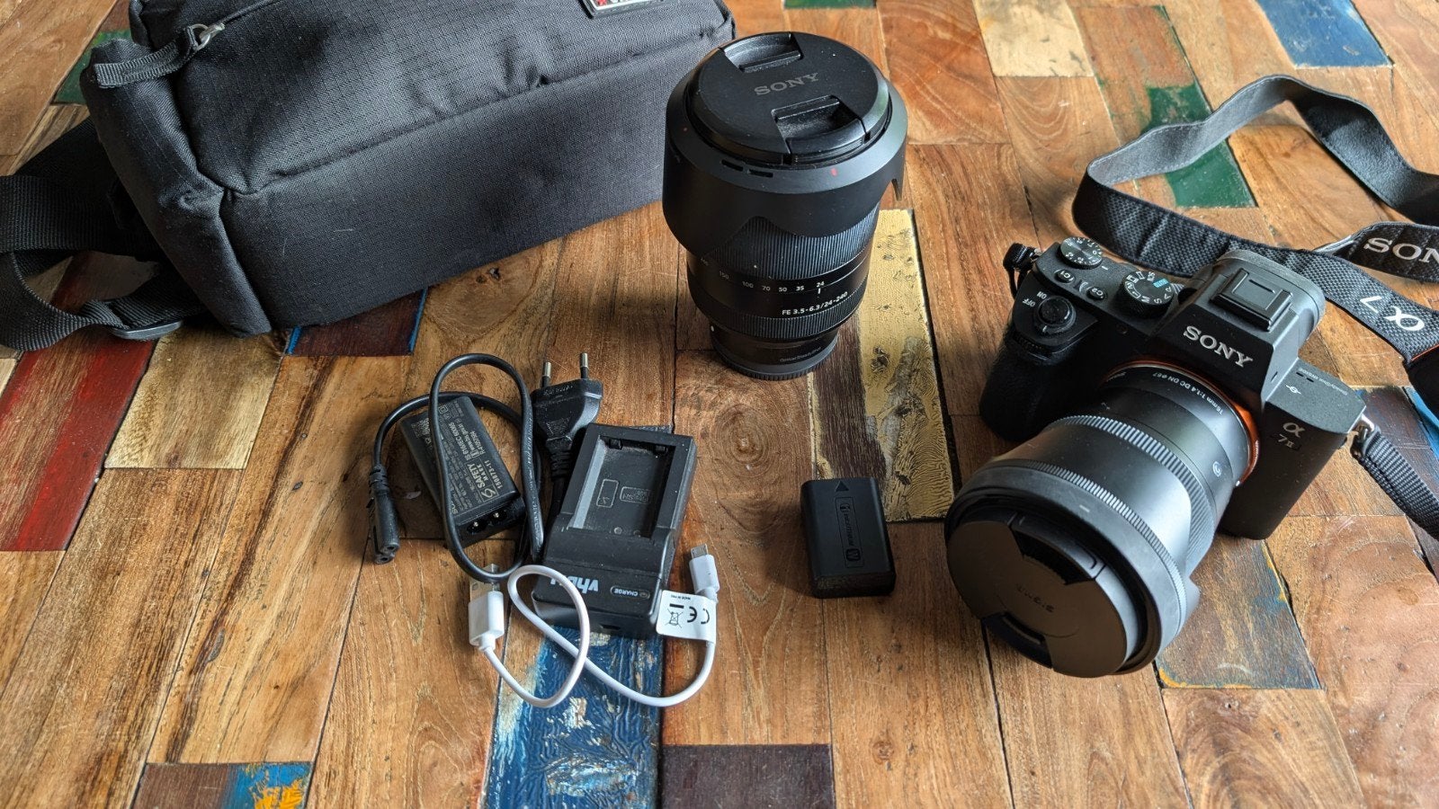 Sony Alpha A7 II met Sigma 16mm 1.4f en Sony FE 24-240mm, Beeldstabilisatie, Ophalen of Verzenden, Zo goed als nieuw, Geheugenkaart