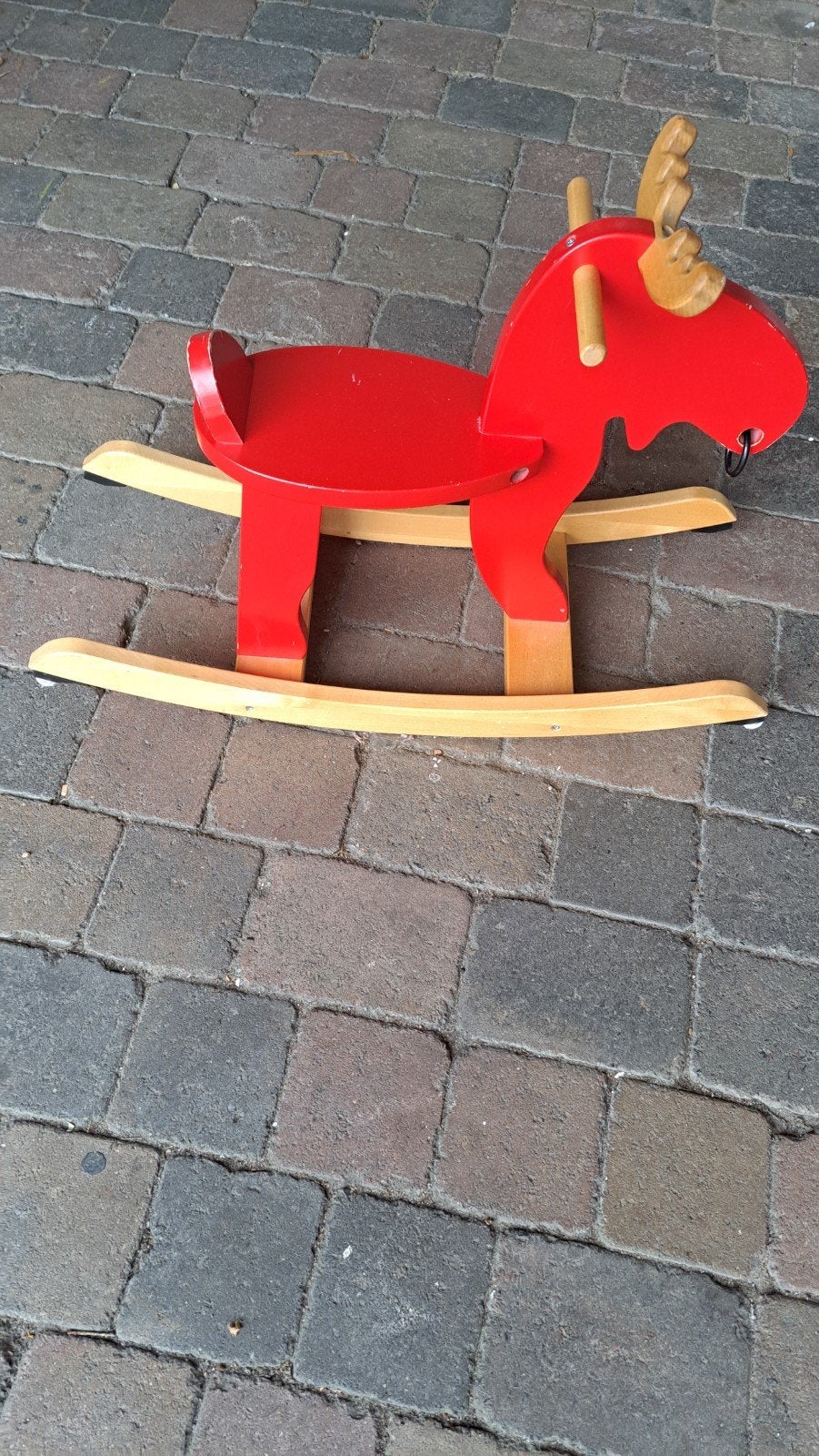 Ikea Hobbelpaard Eland - Rood Houten Schommelpaard, Ophalen of Verzenden, Gebruikt, Overige typen