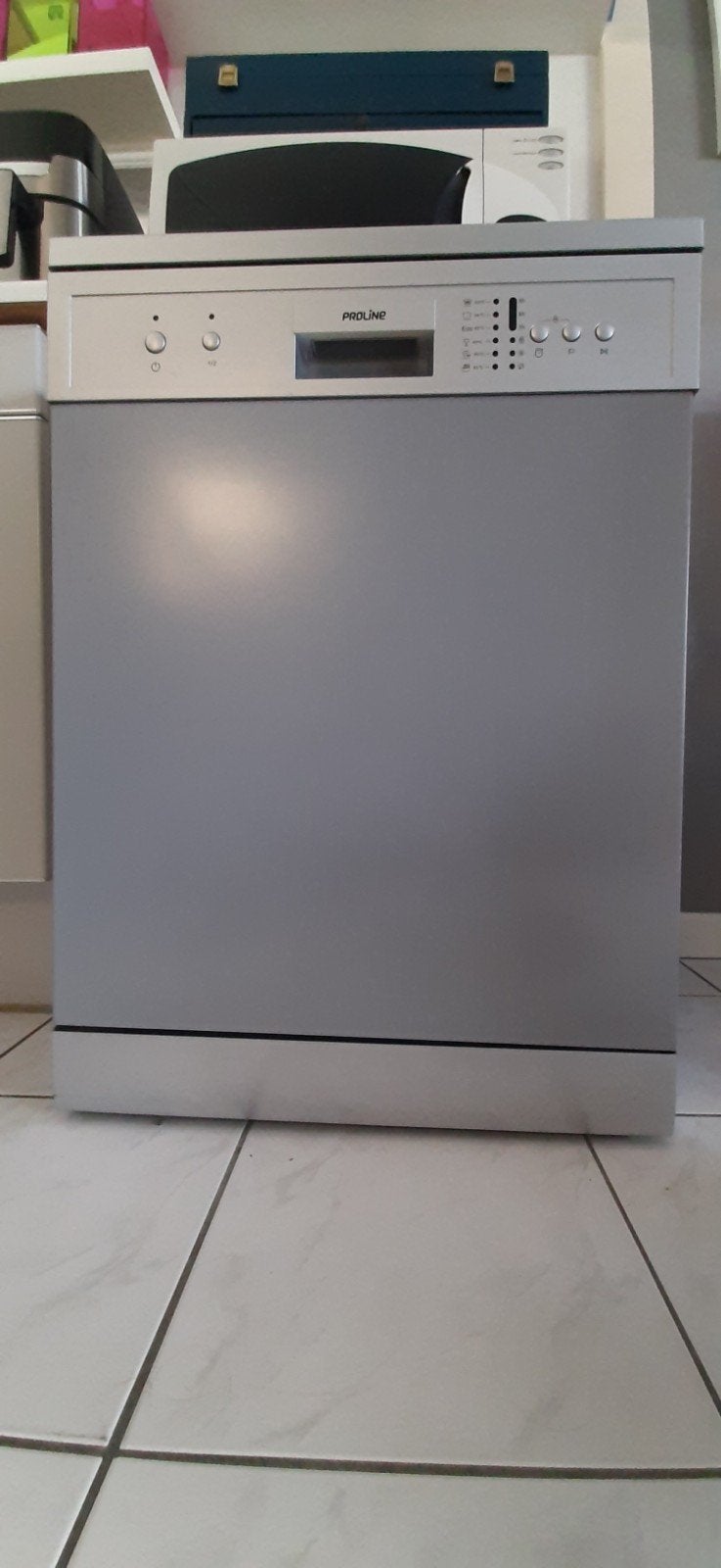 Proline Vrijstaande Vaatwasser - Zilver, Witgoed en Apparatuur, Vaatwasmachines, Gebruikt, Energieklasse A of zuiniger, Minder dan 10 liter