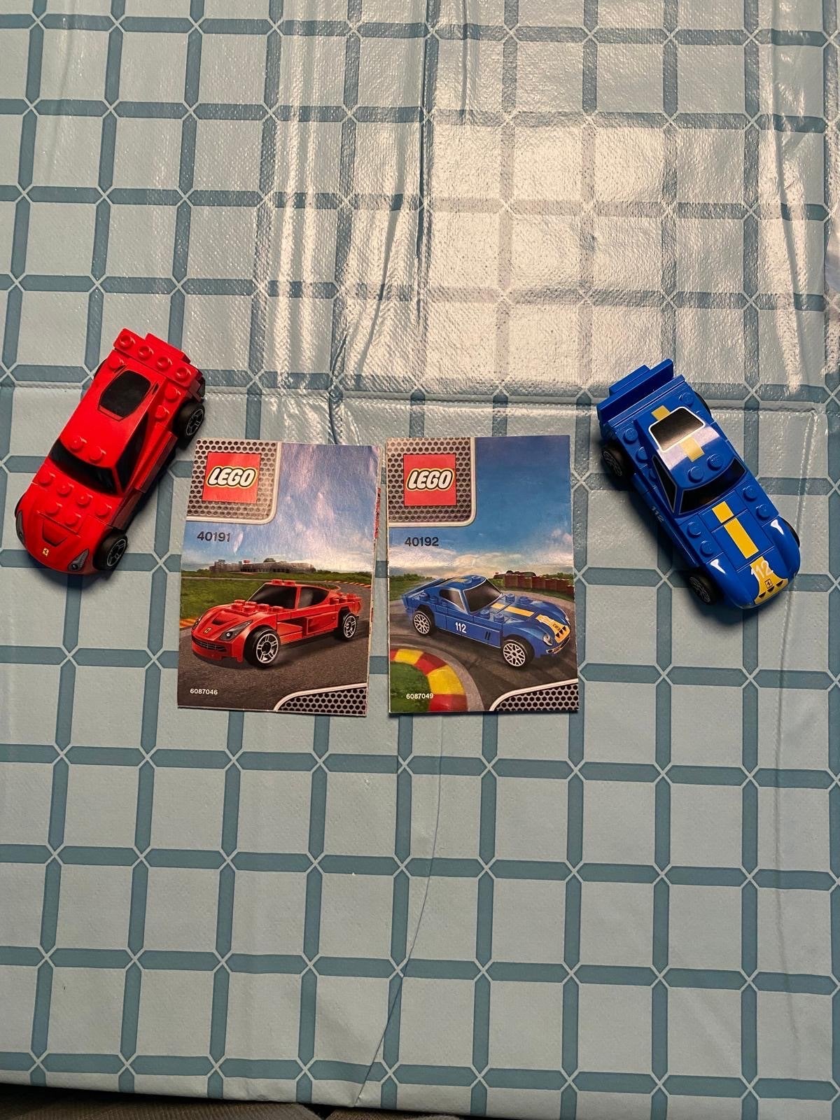 Lego auto's - Rood en Blauw met instructies, Ophalen, Zo goed als nieuw, Overige merken
