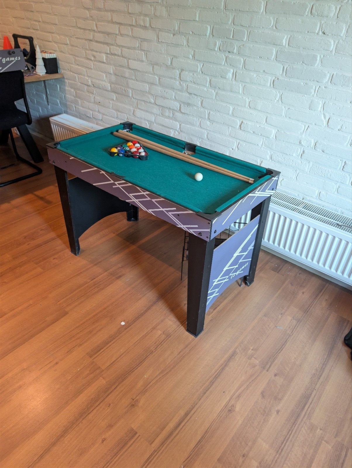 2-in-1 Pooltafel en Voetbaltafel, Sport en Fitness, Biljarten en Poolen, Ophalen