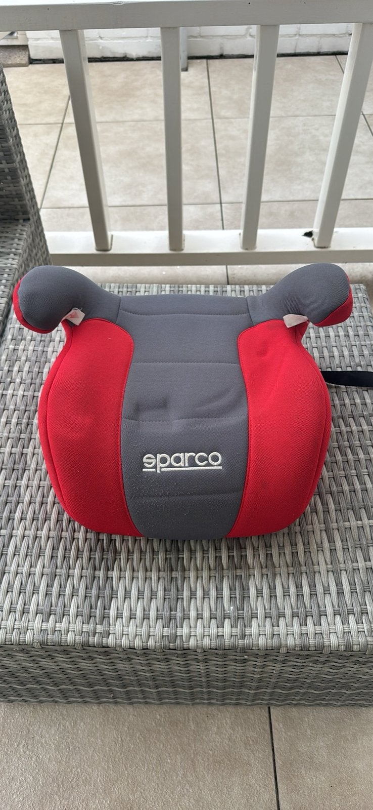 Sparco Kinderzitje/Zitverhoger Rood/Grijs, 15 t/m 36 kg, Ophalen, Overige merken, Gebruikt