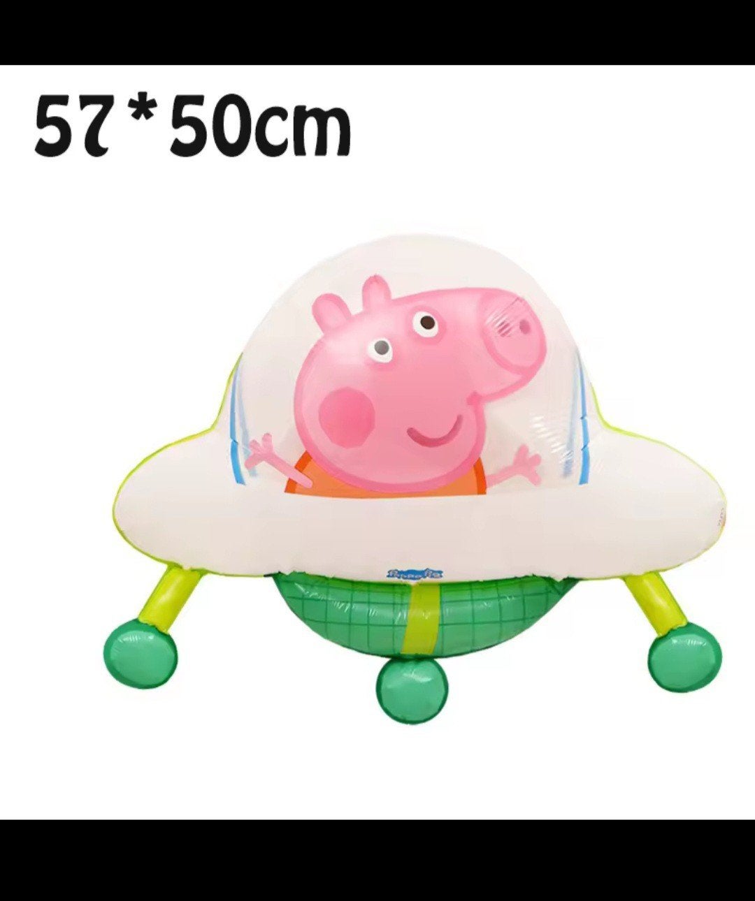 Peppa Pig UFO Folieballon - Nieuw (57x50cm), Kinderen en Baby's, Ophalen, Nieuw