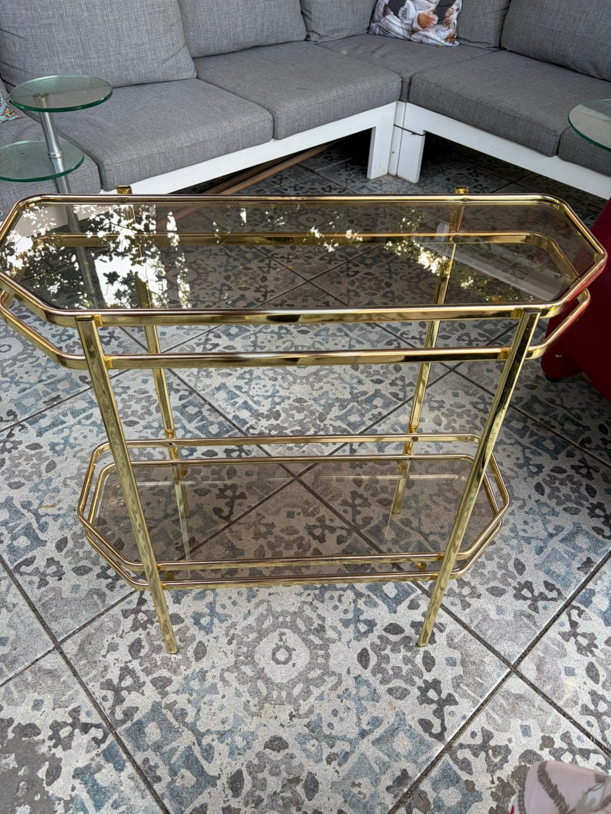 Serveertafel vintage, Ophalen