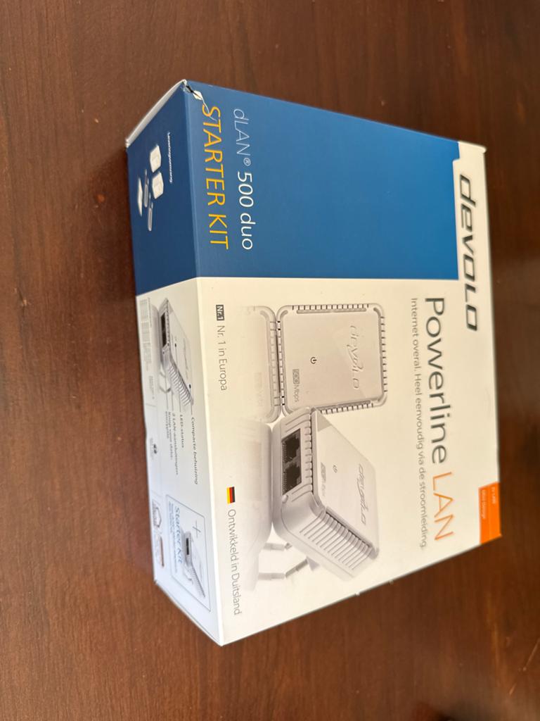 Devolo dLAN 500 duo Powerline LAN Starter kit+1 extra, Computers en Software, Powerlines, Zo goed als nieuw, Ophalen