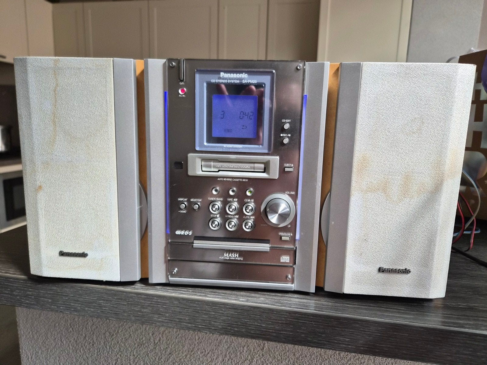 Panasonic SA-PM25 CD Stereo  geen afstandsbediening bij., Overige merken, Gebruikt, Ophalen of Verzenden, Tuner of Radio