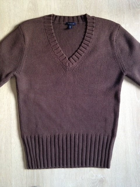 GANT trui donkerbruin S/36 NiEUW, Verzenden, Nieuw, Maat 36 (S), Bruin