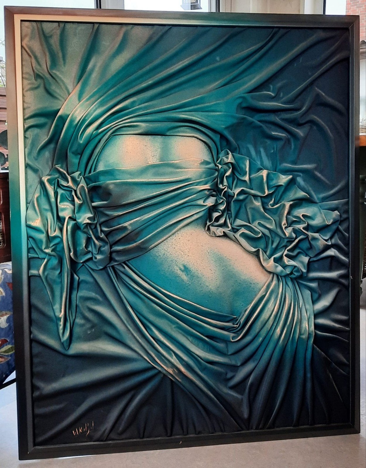 een 3 D schilderij kunstwerk van Willem Kerkhof, Ophalen