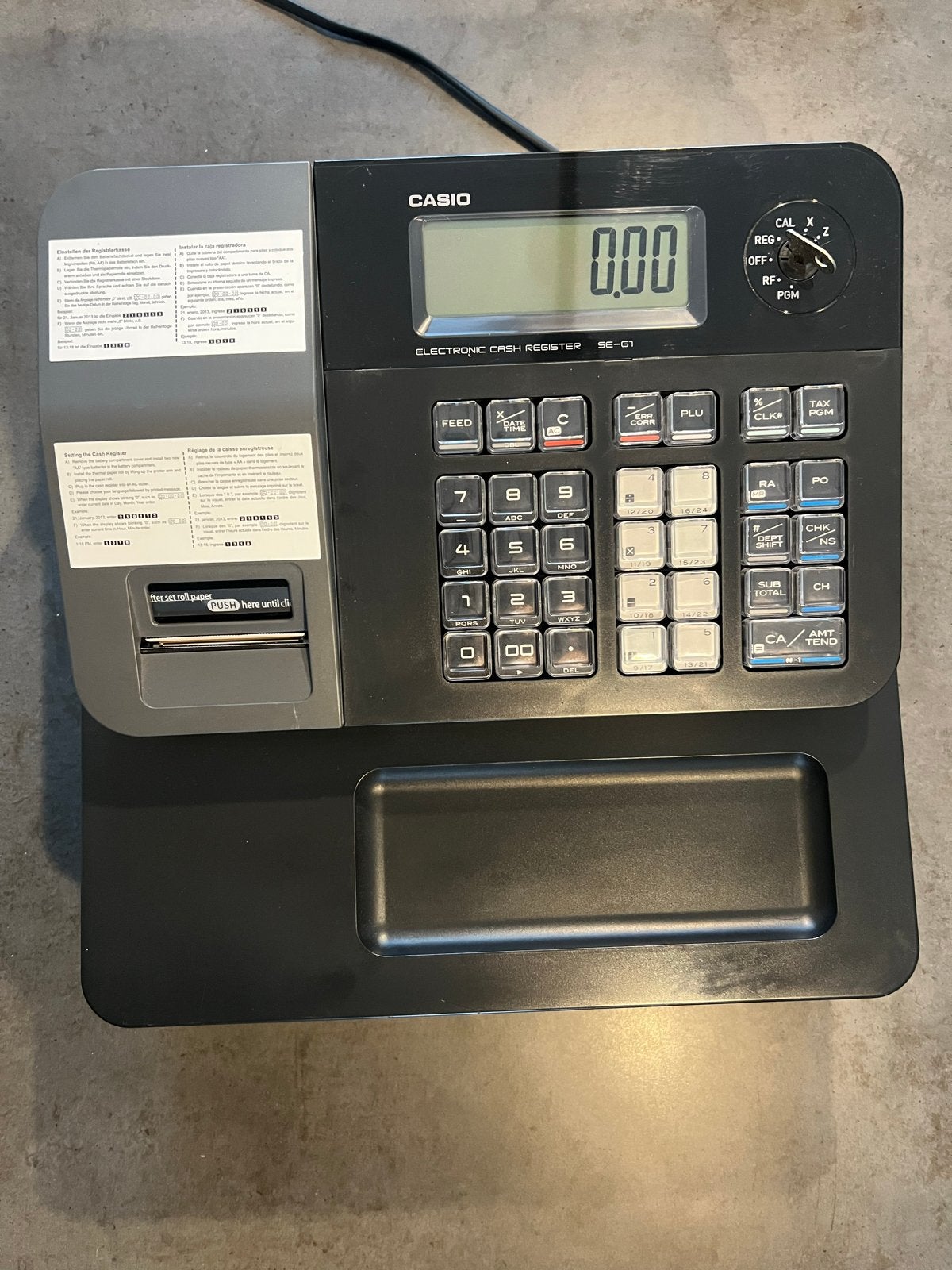Casio SE-G1-1 Elektronische Kassa met Kassalade, Ophalen of Verzenden, Overige typen