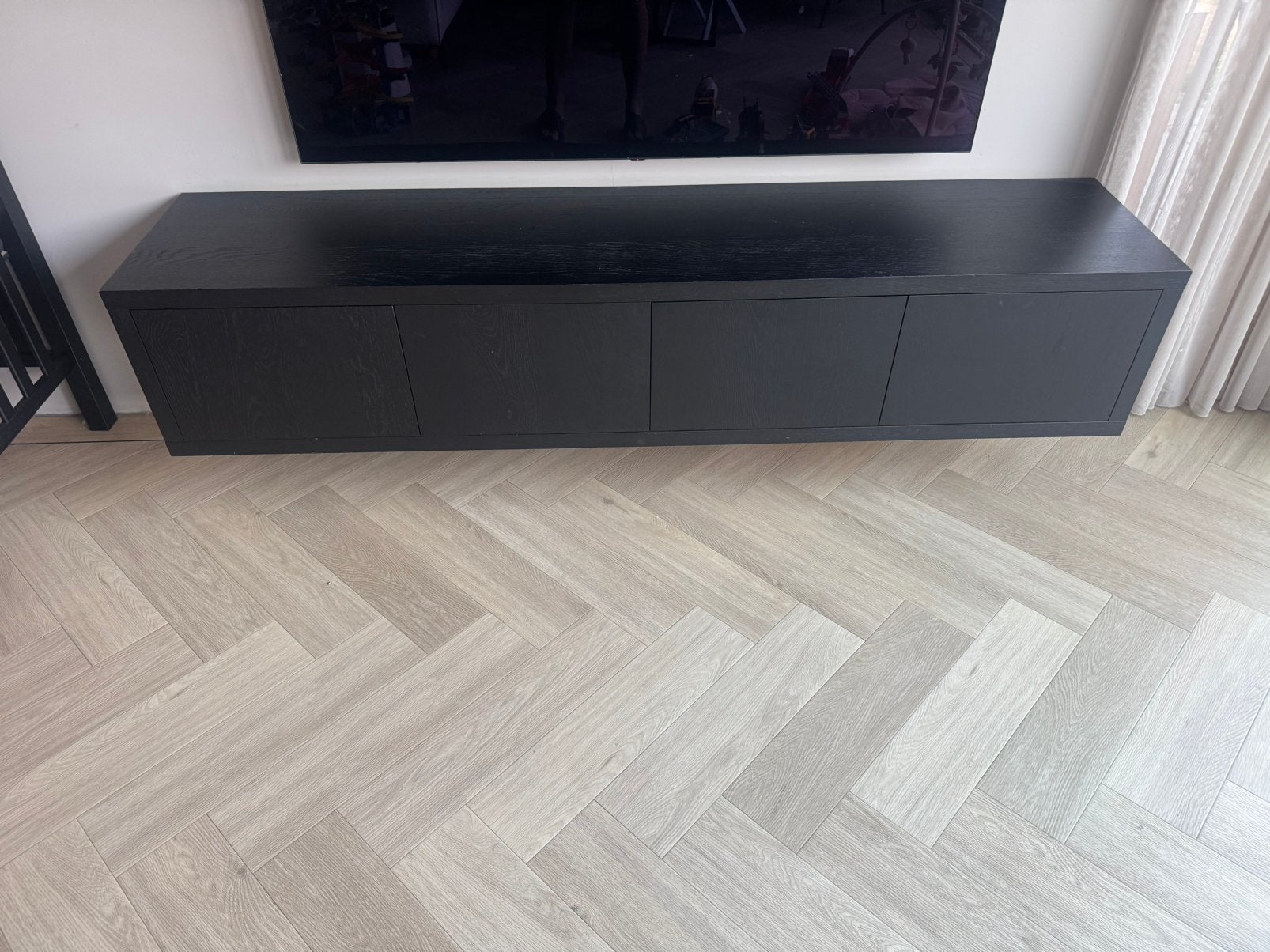 Goossens Barcelona tv meubel, Huis en Inrichting, Ophalen, Gebruikt, 200 cm of meer, Minder dan 100 cm