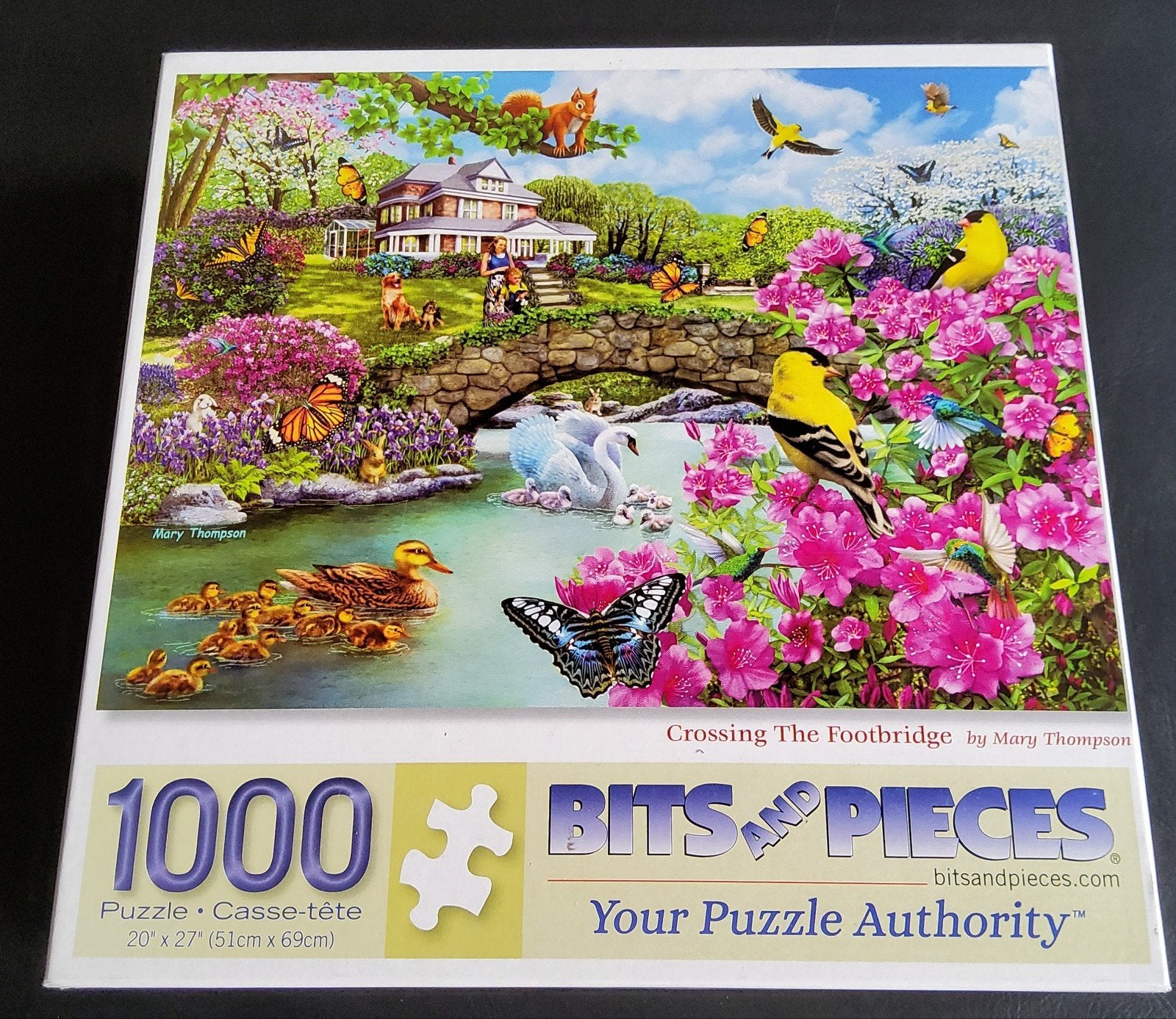 Bits and Pieces Legpuzzel  - Crossing The Footbridge, Ophalen of Verzenden, 500 t/m 1500 stukjes, Gebruikt, Legpuzzel