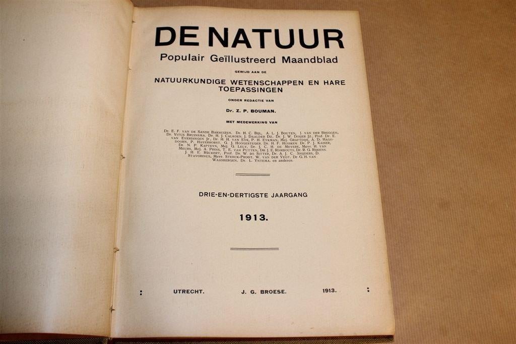 De Natuur — Complete Jaargang 1913, Antiek en Kunst, Ophalen of Verzenden