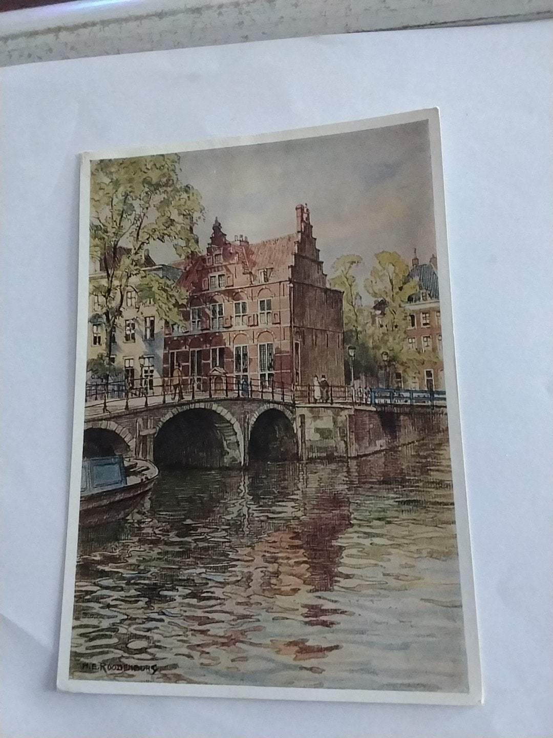 : Amsterdam, Het Huis aan de Drie Grachten H.E. ROODENBURG, Ophalen of Verzenden, Noord-Holland