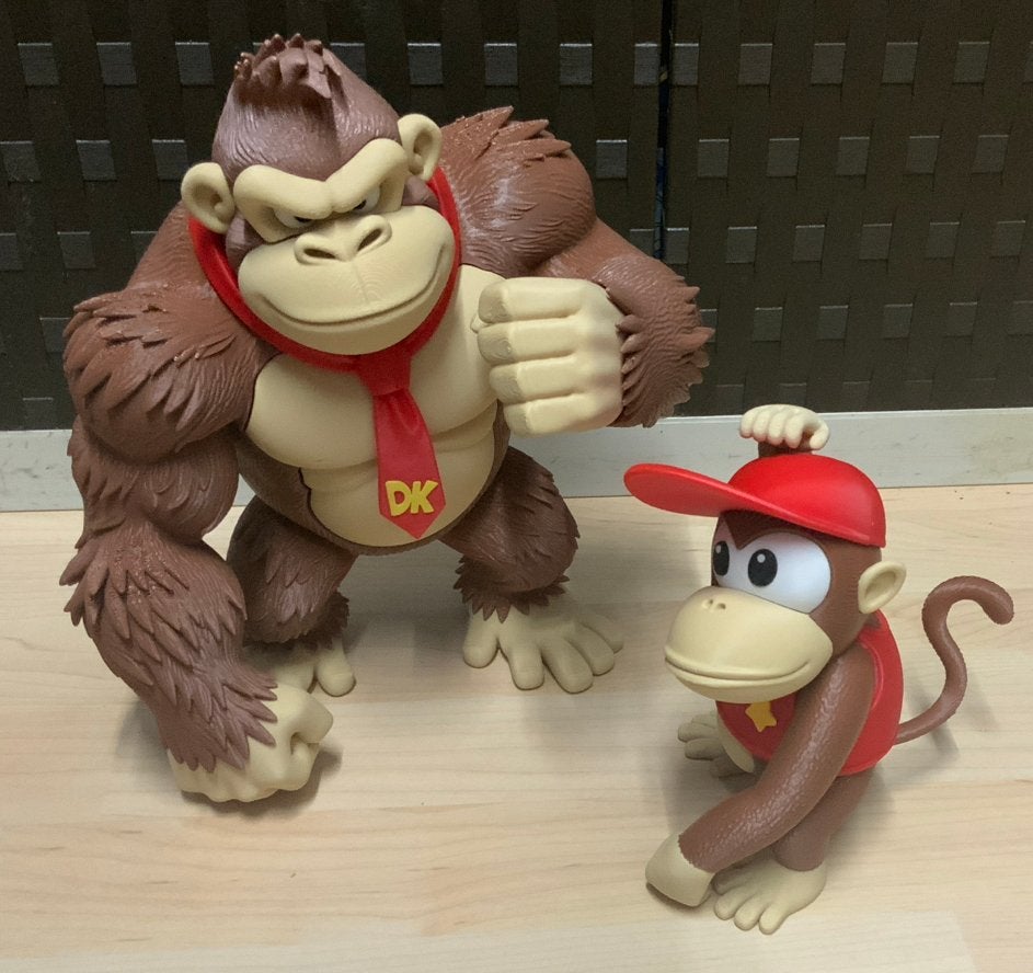 Donkey Kong en Diddy Kong figuren - Nintendo, Ophalen of Verzenden, Zo goed als nieuw