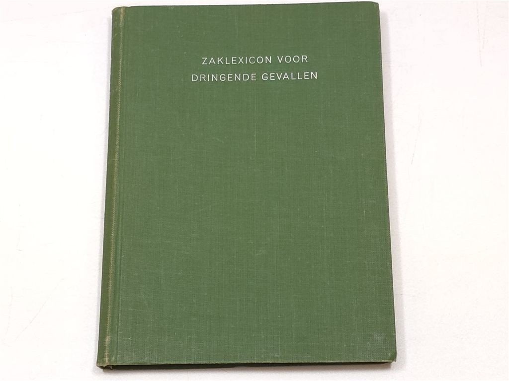 Zaklexicon Therapie Dringende Gevallen — Vintage 1953, Ophalen of Verzenden, Gelezen