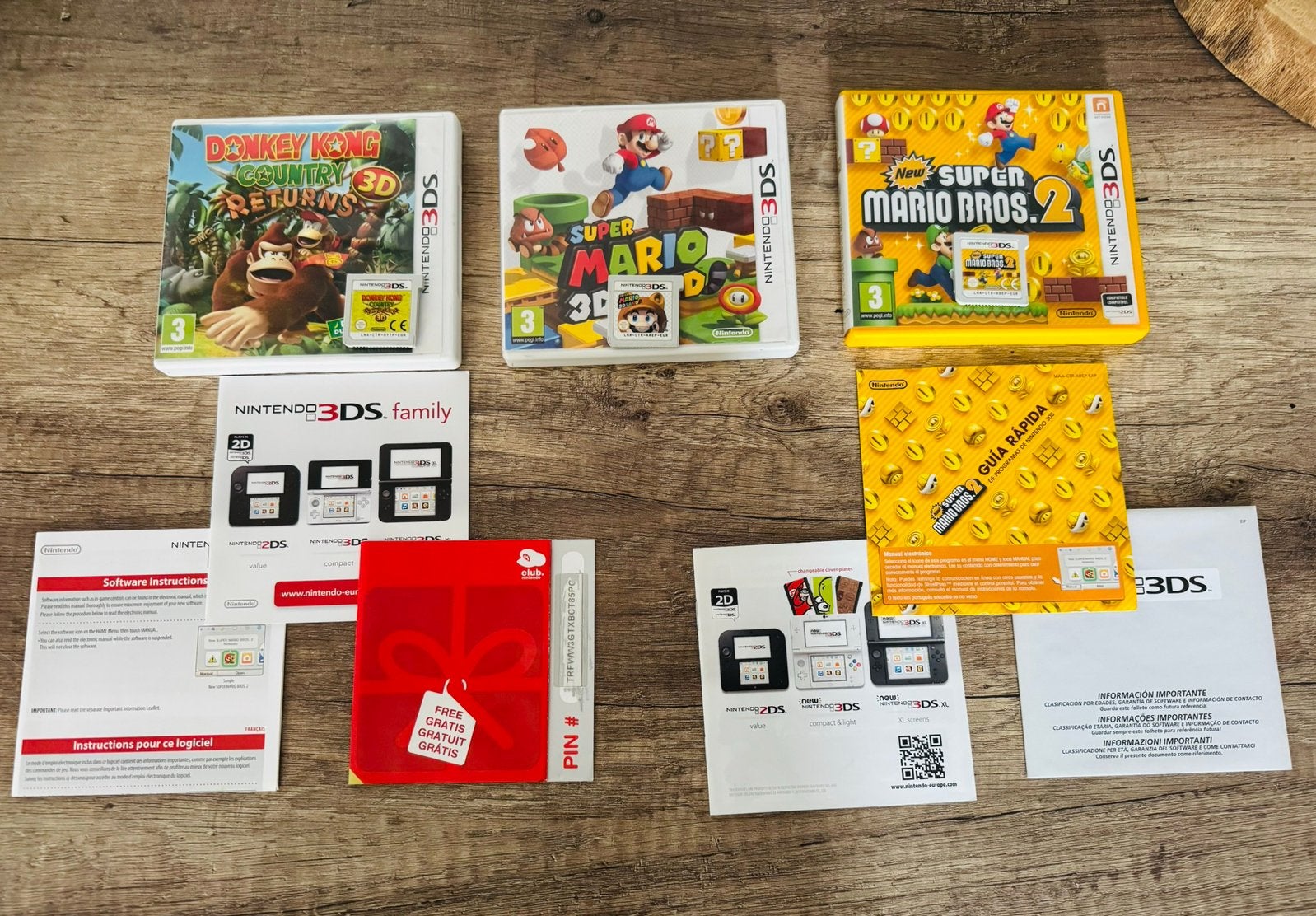 Nette Nintendo 3DS games - Super mario en Donkey Kong, 2 spelers, Ophalen of Verzenden, Zo goed als nieuw, Vanaf 3 jaar