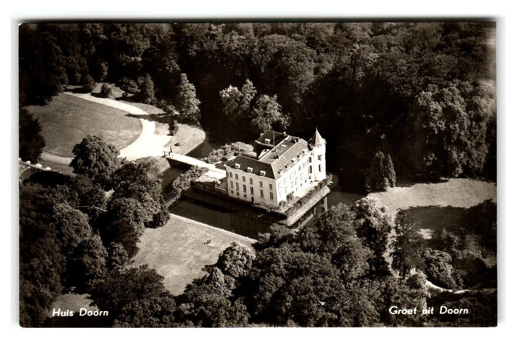 Doorn, Huis Doorn - K.L.M.-Foto, Verzamelen, Ansichtkaarten | Nederland, Gelopen, Utrecht, 1960 tot 1980, Verzenden