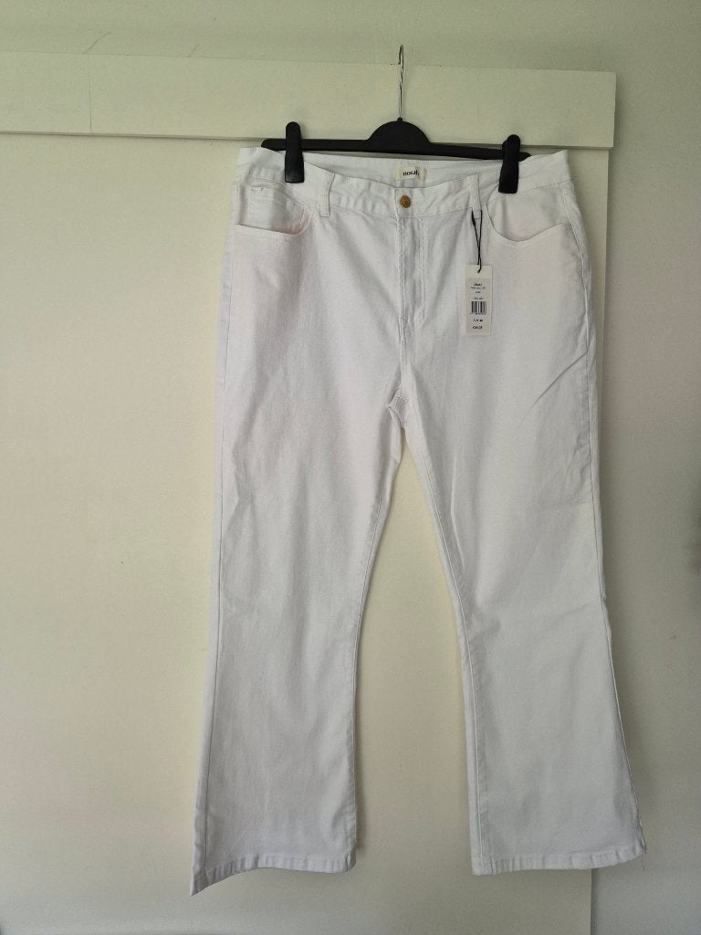NIEUW flair broek spijkerbroek norah maat 48 lengte 30, Wit, Maat 46/48 (XL) of groter, Nieuw, Ophalen of Verzenden