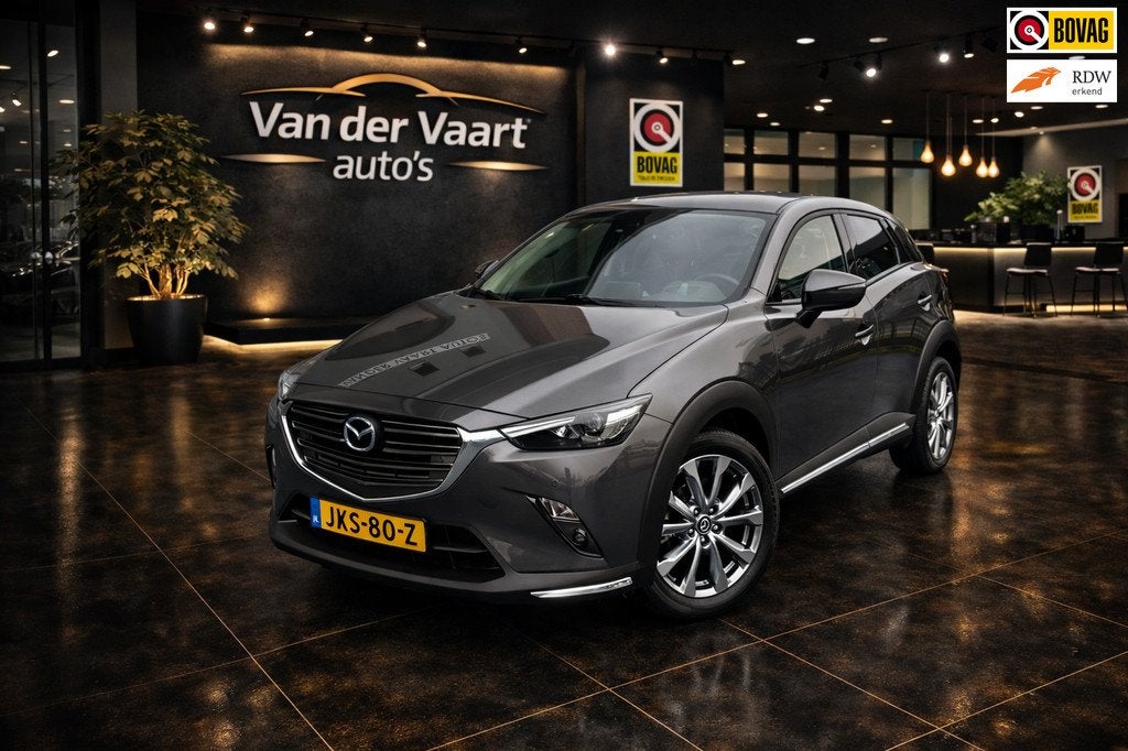 Mazda CX-3 2.0 120 GT-M KIZOKO AUTOMAAT LEDER STOELVERWARMIN, Auto's, Mazda, 1998 cc, Gebruikt, Euro 6, 4 cilinders