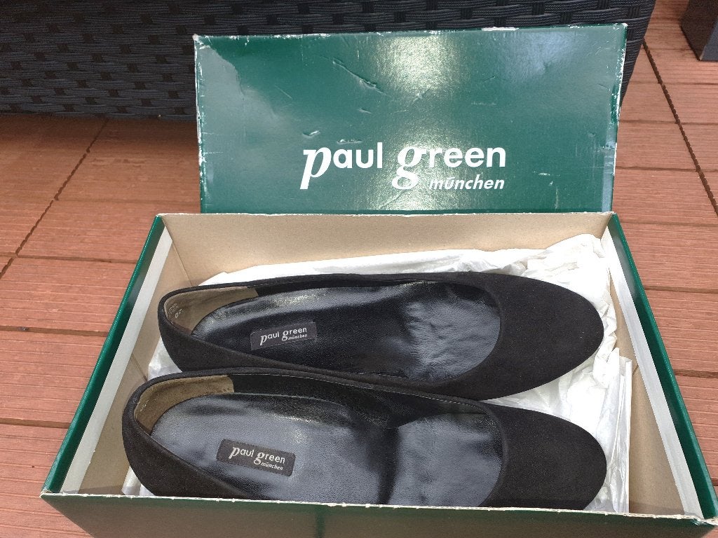 Paul Green mt.38 (5) zwart suede pumps met lage hak, Schoenen met lage hakken, Zwart, Ophalen of Verzenden, Zo goed als nieuw