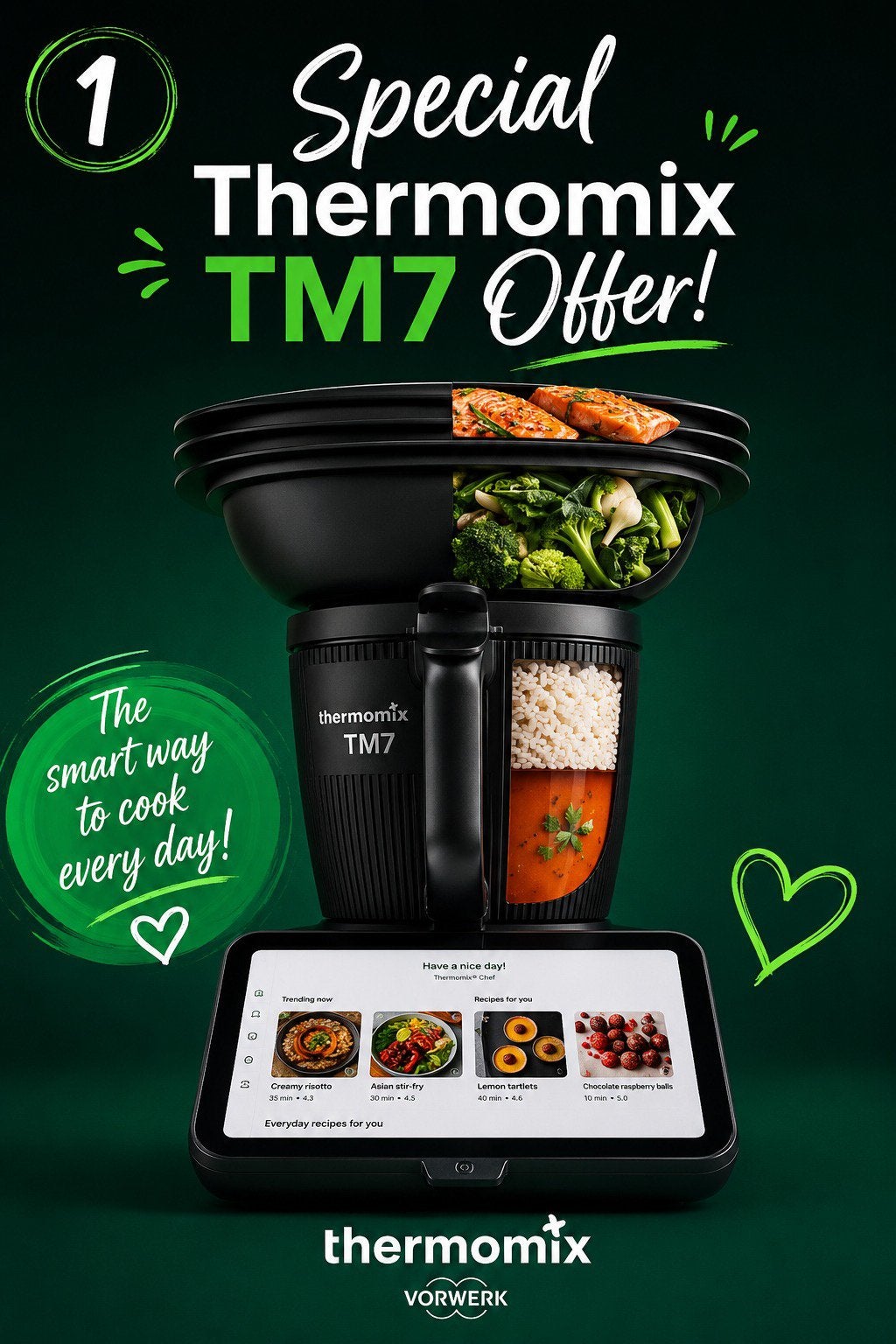 Thermomix TM7 | advisor EN|PL| przedstawiciel, Witgoed en Apparatuur, Keukenmixers, Ophalen, Nieuw, 3 snelheden of meer, 2 tot 3 liter