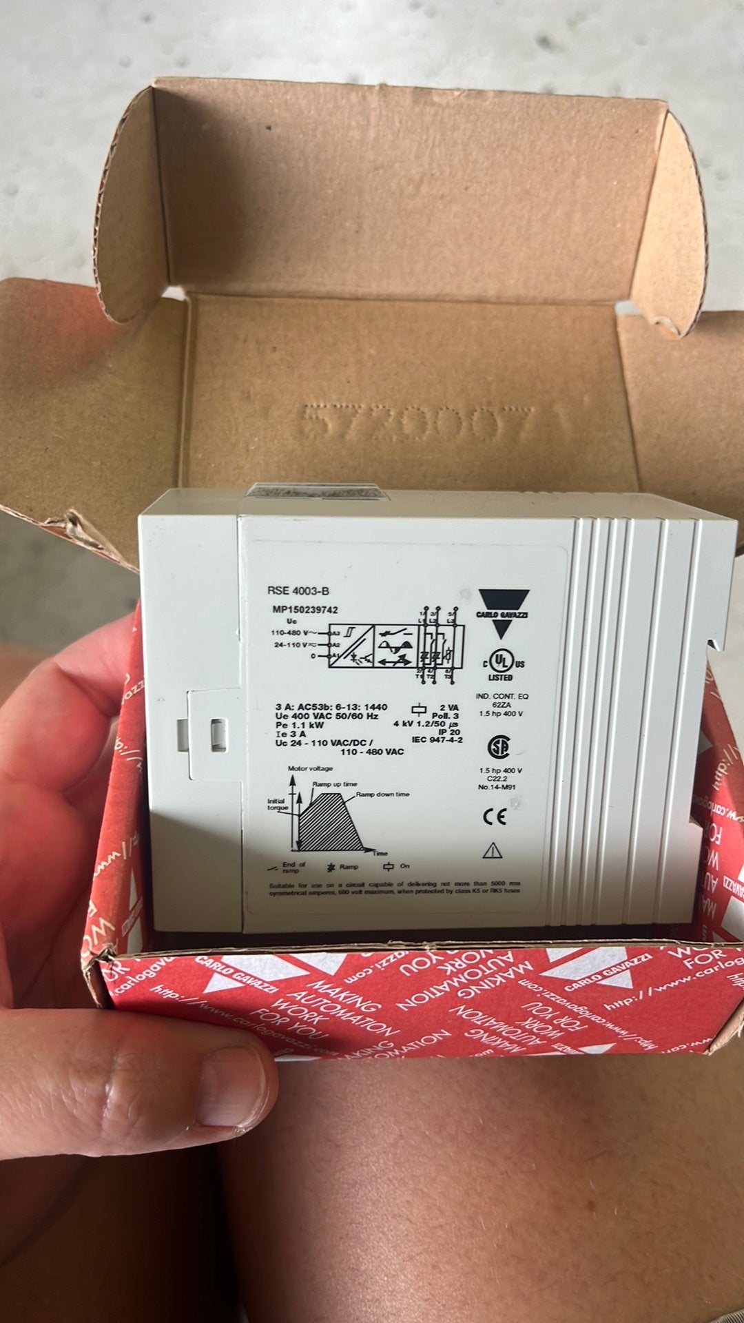3-fase softstarter voor inductie motoren, Doe-het-zelf en Verbouw, Ophalen of Verzenden, Nieuw, Elektromotor