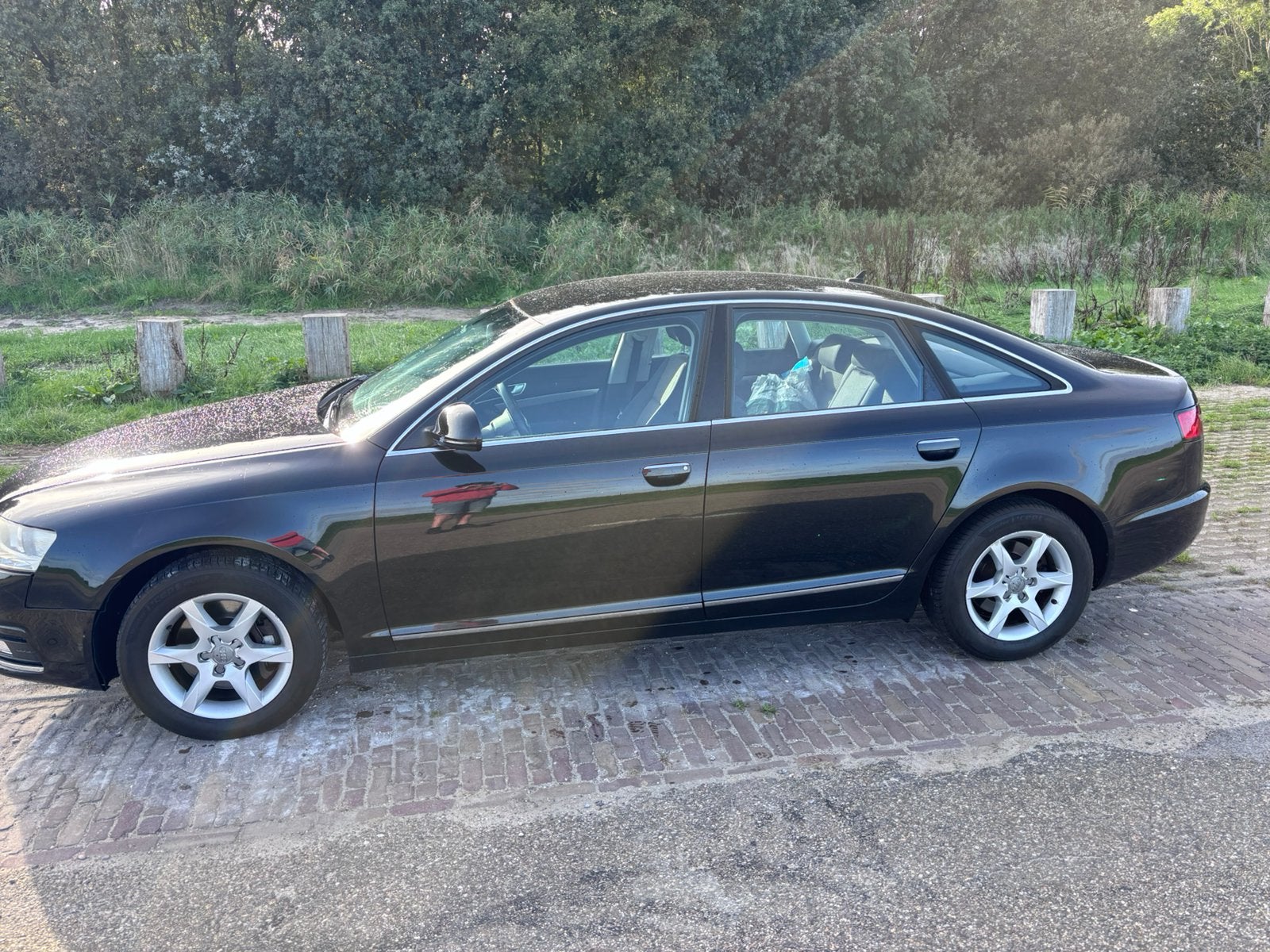 Audi A6 2.0 Tfsi 125KW AUT 2010 Zwart, Auto's, 4 cilinders, 1984 cc, Zwart, Origineel Nederlands