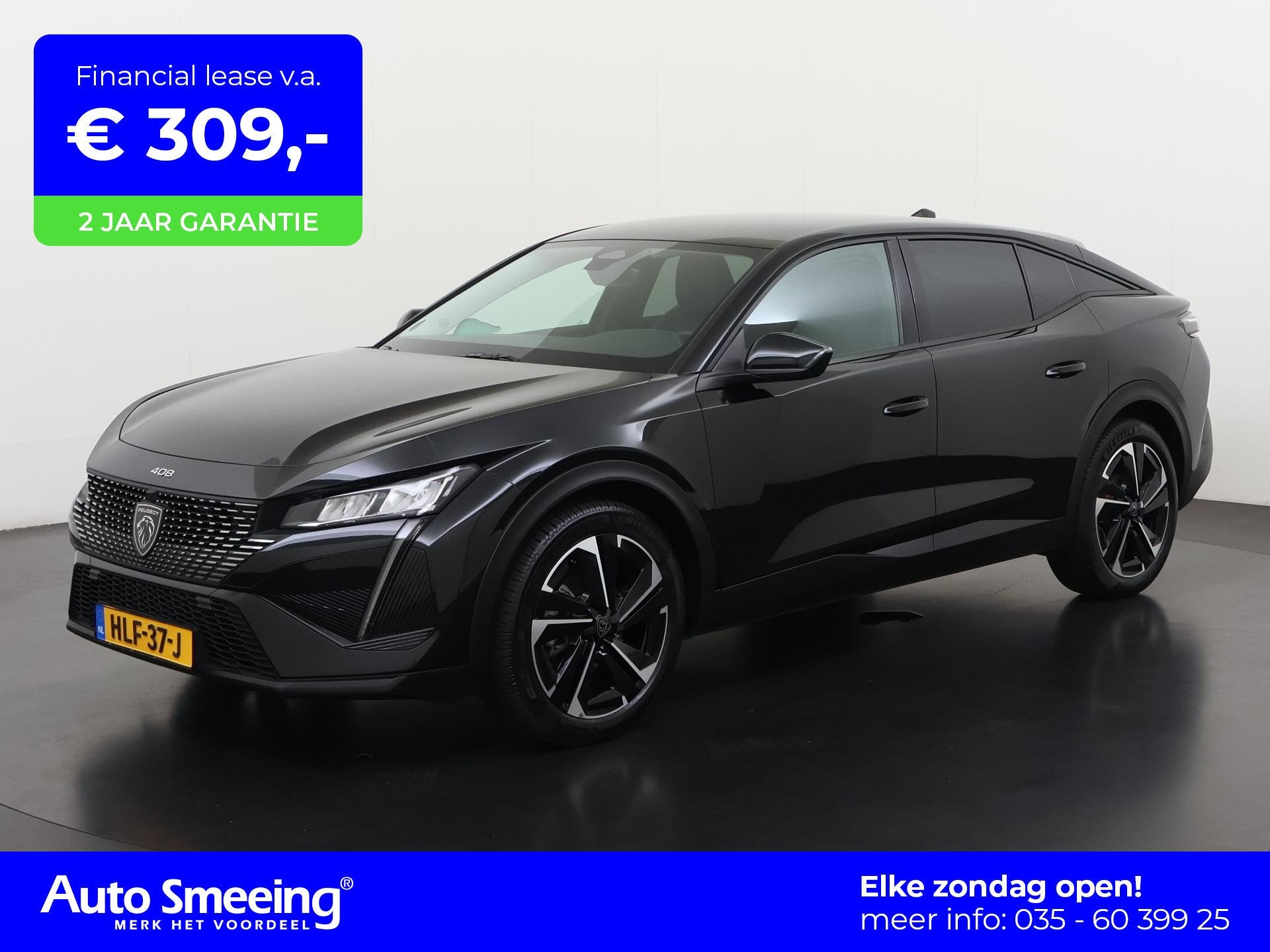 Peugeot 408 1.2 Hybrid 145 e-DCS6 Allure | Camera | Digital, Auto's, Gebruikt, Euro 6, 1199 cc, Leder en Stof