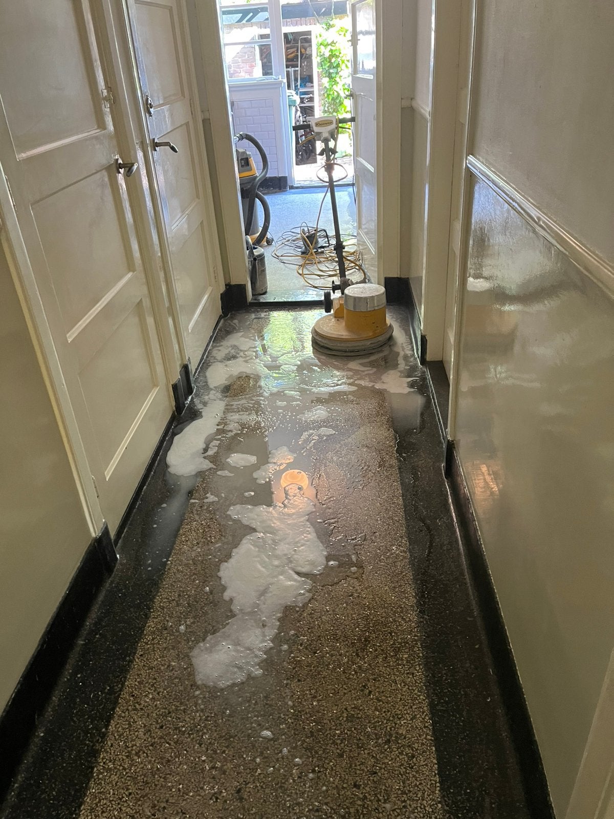 Renovatie polijsten terrazzo