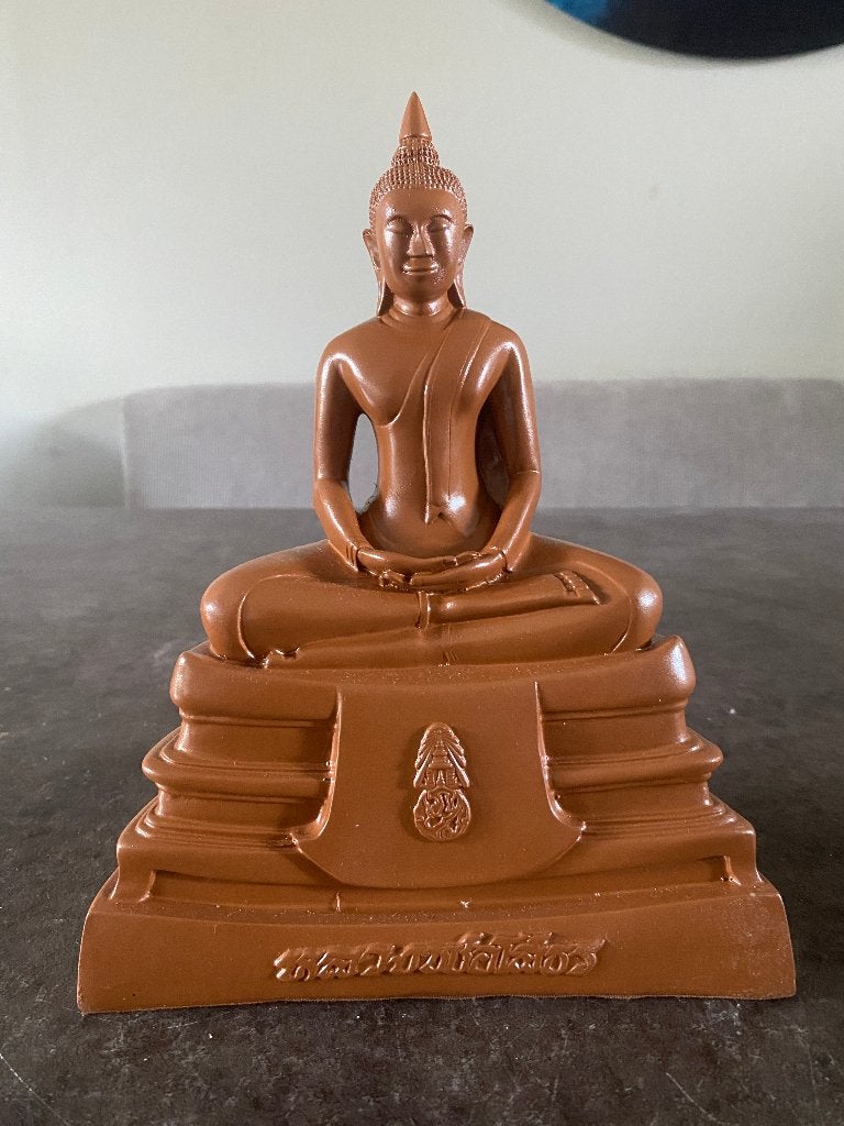 Luang Phor Sothon  boeddha tempel beeld polystone 23 cm, Ophalen of Verzenden, Zo goed als nieuw, Nvt, Nvt