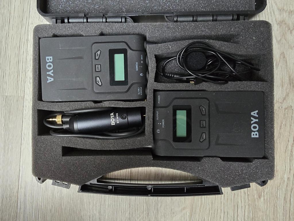 BOYA BY-WM8 Pro K2 Draadloze Microfoon Set, Ophalen of Verzenden, Zo goed als nieuw, Draadloos
