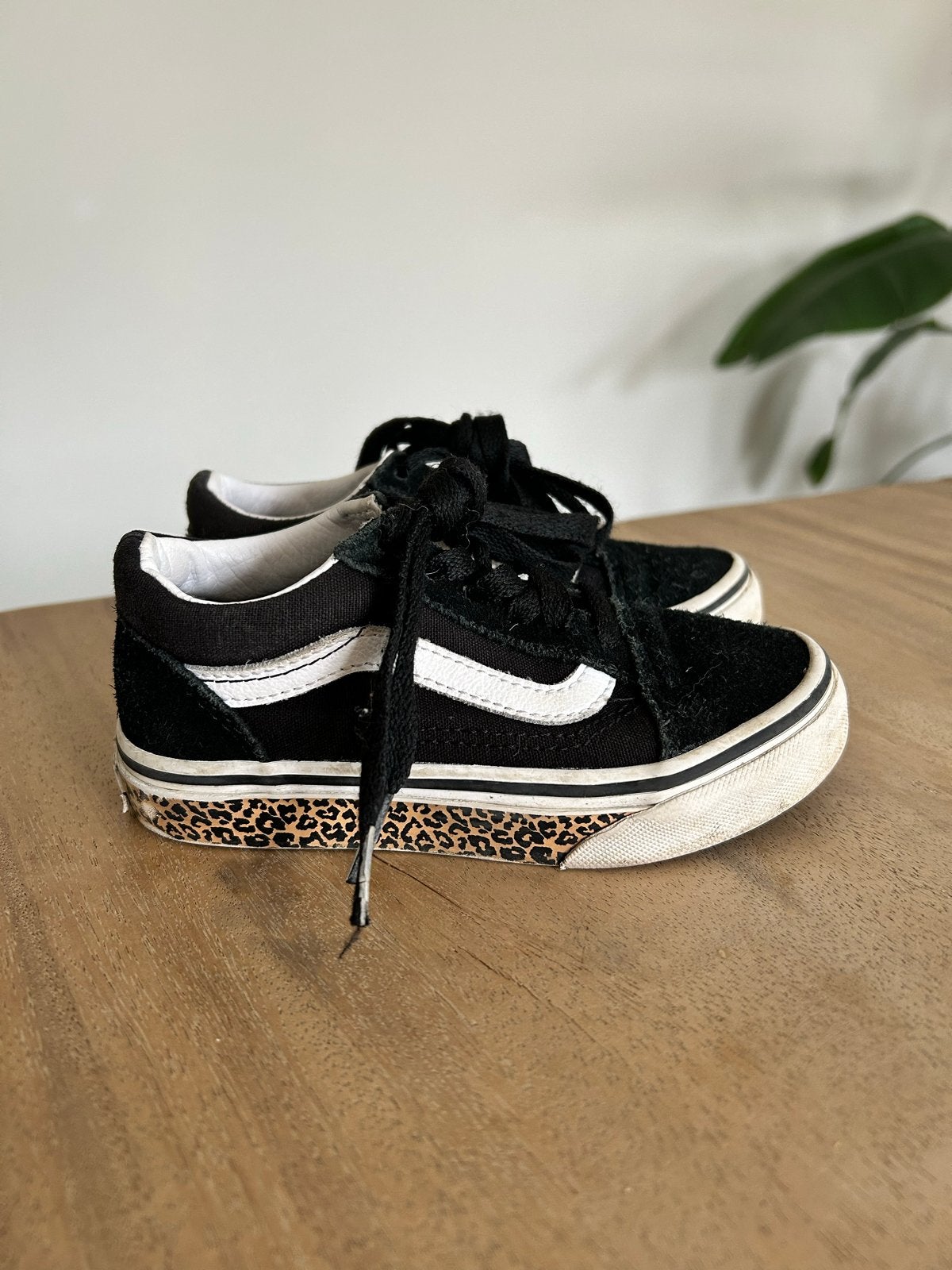 Vans Old Skool sneakers met luipaardprint, maat 27, Ophalen of Verzenden, Gebruikt, Jongen of Meisje, Schoenen