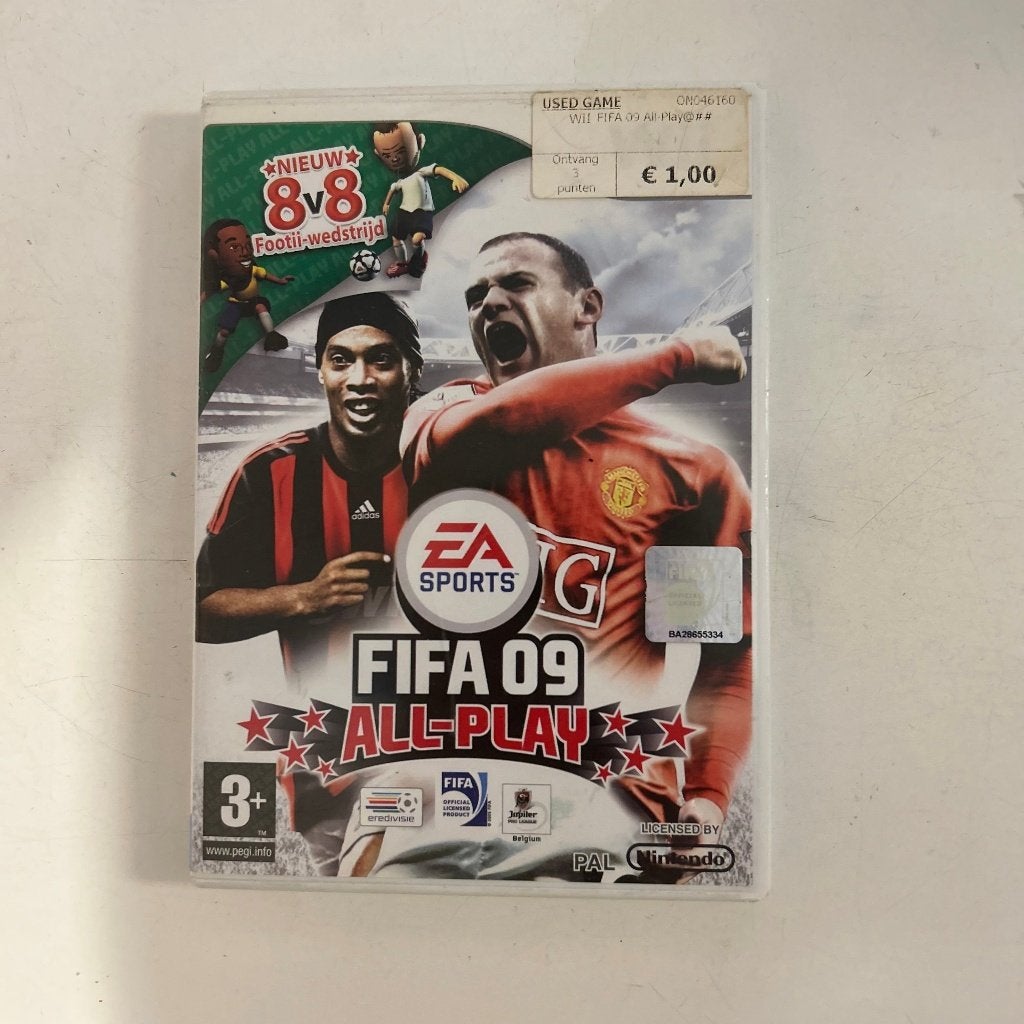 Fifa 09 All Play | Wii, Gebruikt, Ophalen of Verzenden, Sport, 3 spelers of meer