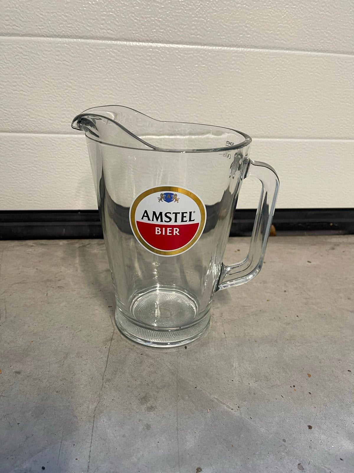 9x Amstel Bier Pitcher - Glazen Bierkan, Ophalen of Verzenden, Gebruikt, Glas
