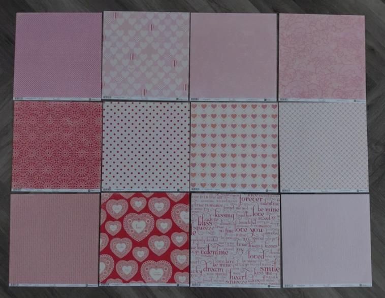 78 dubbelzijdige scrapbook papier Making Memories Love Notes, Ophalen of Verzenden, Nieuw, Papier of Karton, Overige merken
