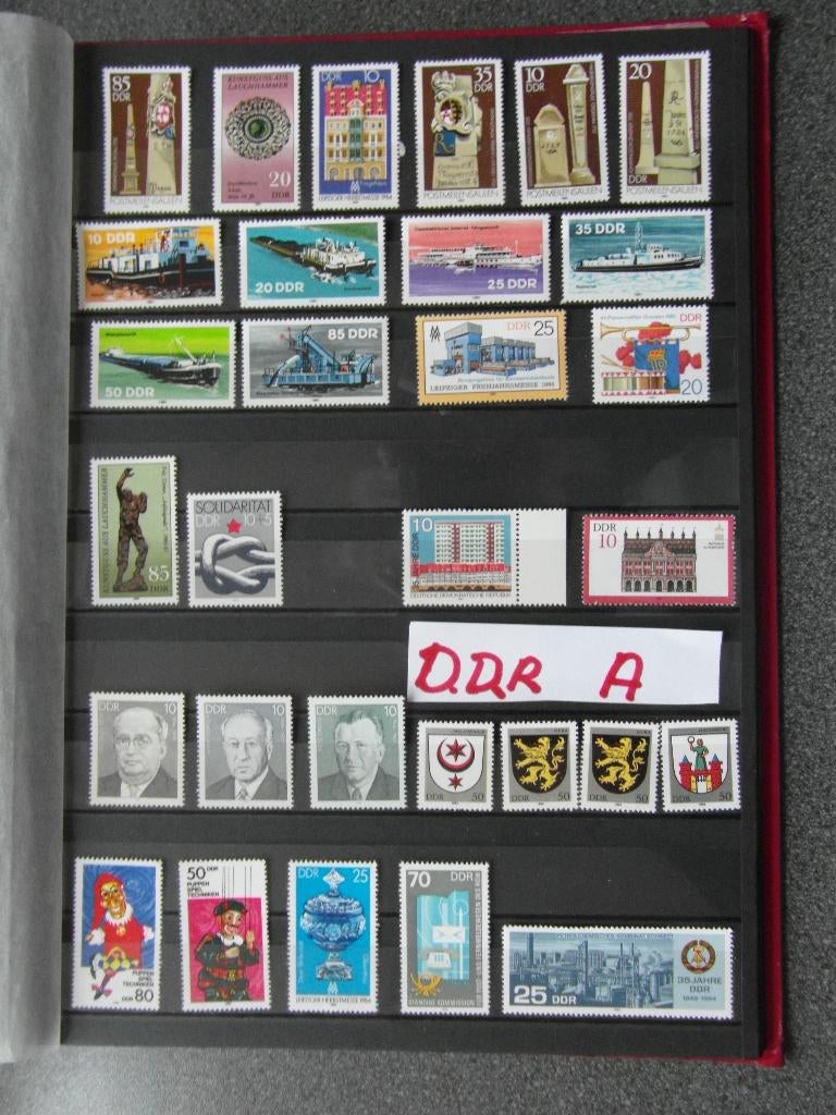 DDR postfris, Ophalen, BRD, Postfris