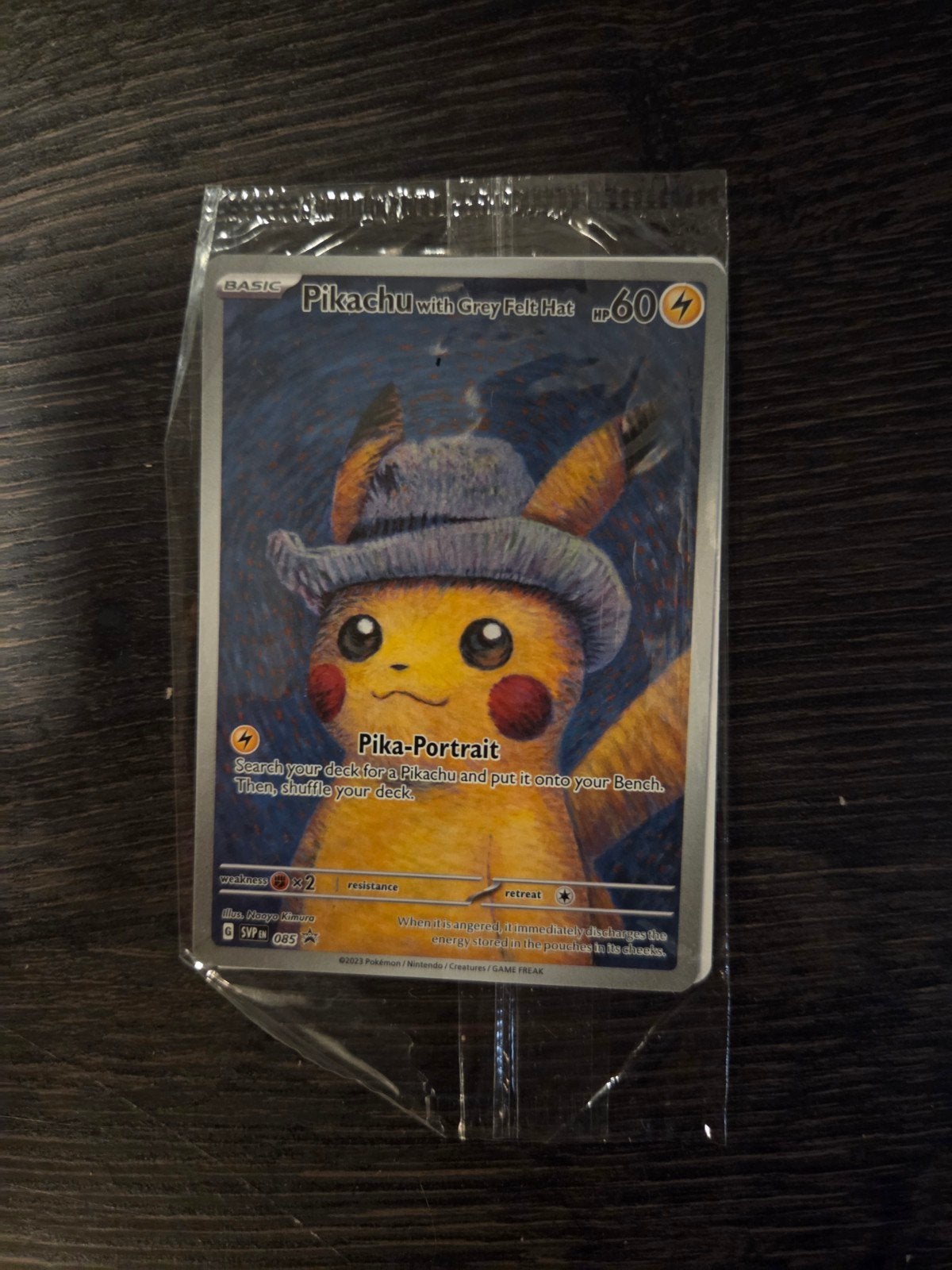 Pikachu met Grijze Vilten Hoed Pokémon Kaart (Nieuw), Ophalen of Verzenden, Nieuw, Losse kaart