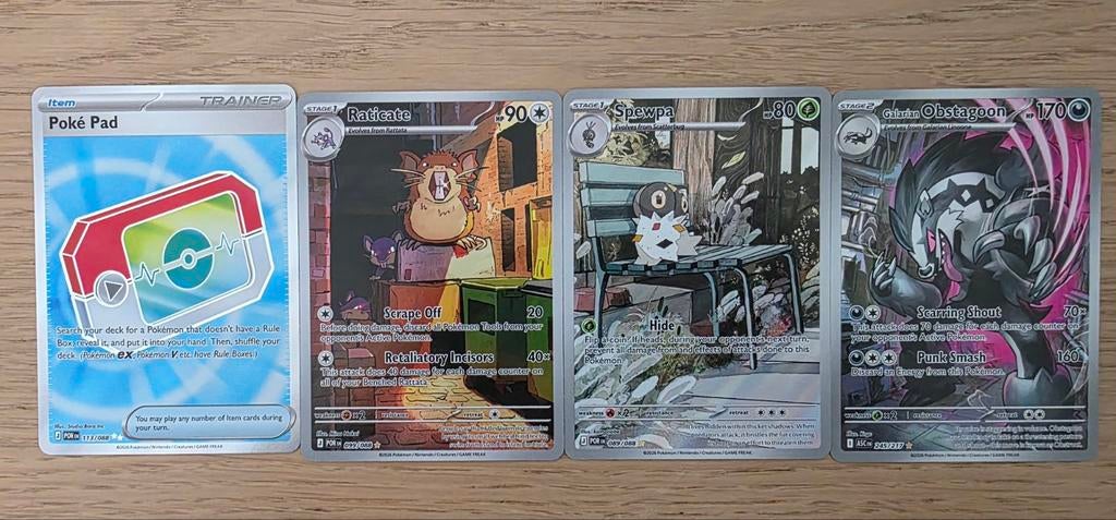 Poke Pad 113/088 & 3 Illustration Rares Pokemon, Ophalen of Verzenden, Nieuw, Meerdere kaarten