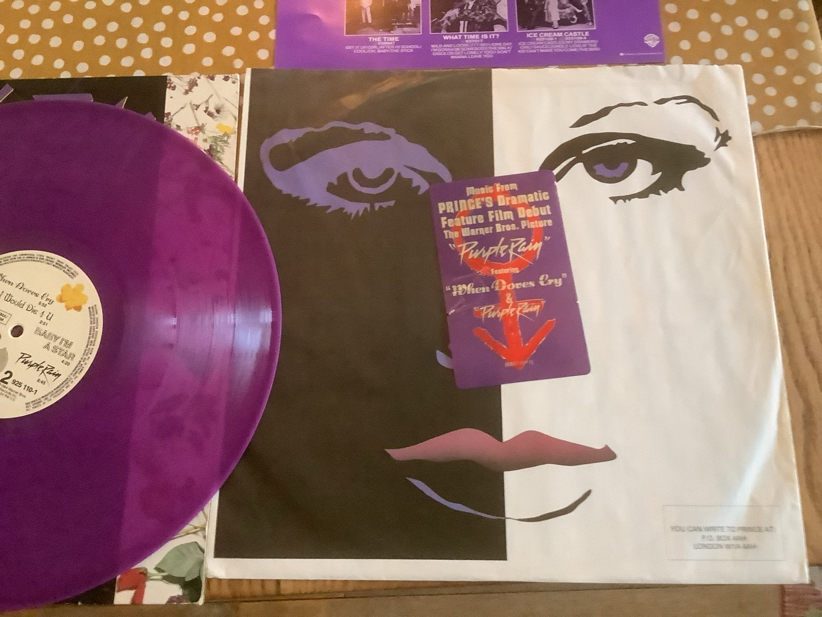 Prince - Purple Rain LP (Paars Vinyl) NL Persing + Inserts, Ophalen, LP, Pop, Colored vinyl