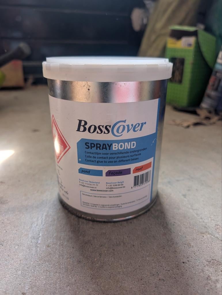 boss cover spray bond 1 liter, Minder dan 5 liter, Ophalen of Verzenden, Nieuw, Verf
