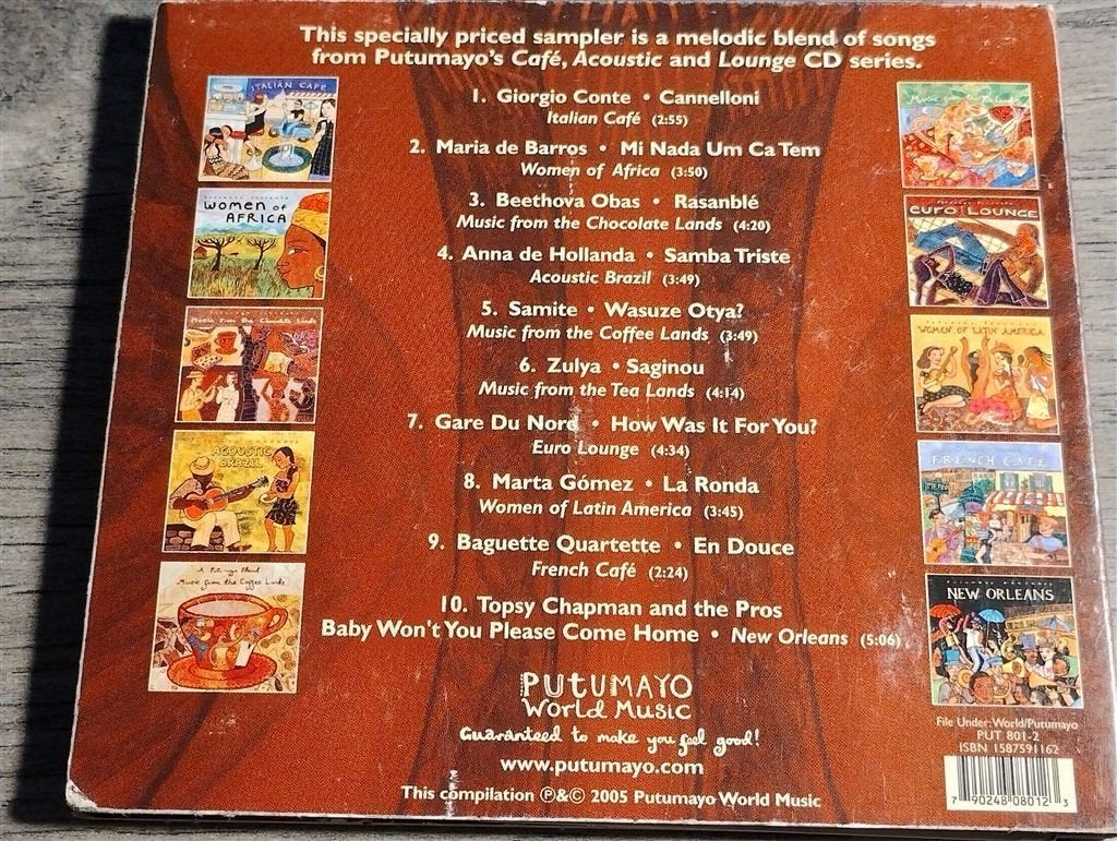 Putumayo - Cafe Sampler [Digipack], Ophalen of Verzenden, Zo goed als nieuw