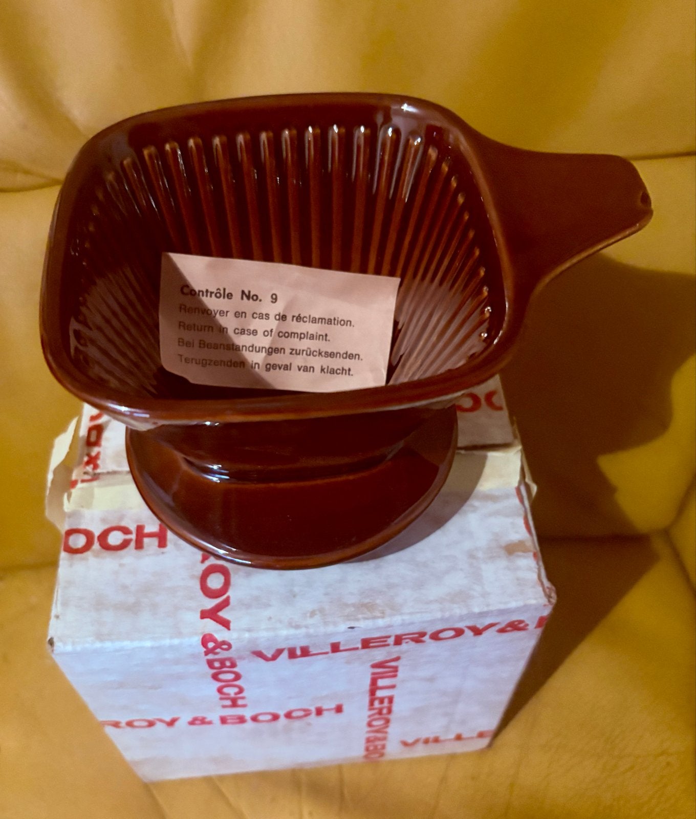Villeroy & Boch Koffiefilterhouder Keramiek vintage ‘70’s, Overige typen, Ophalen of Verzenden, Zo goed als nieuw, Steen/keramiek