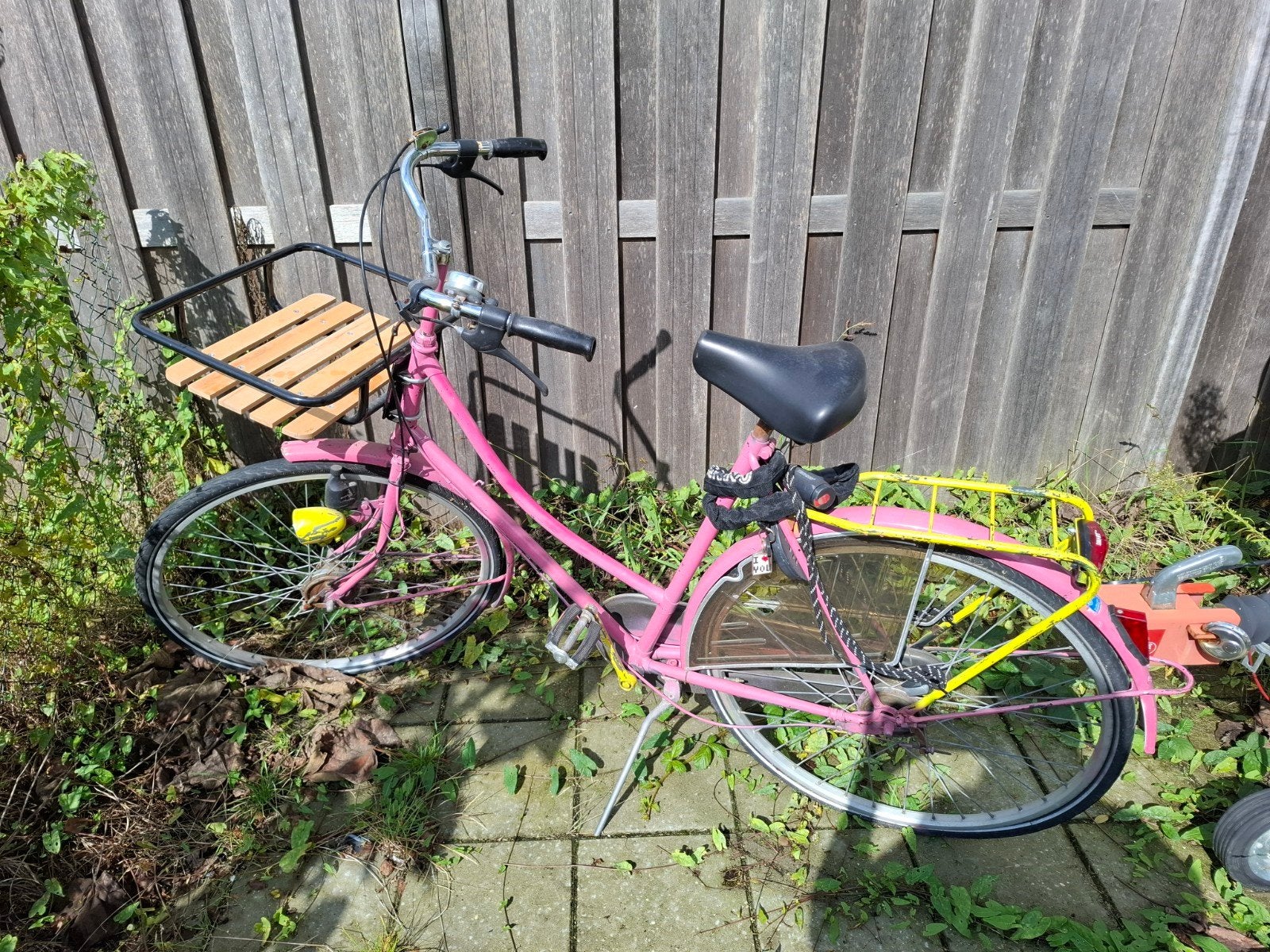 Oude fiets + voordrager, Ophalen, Gebruikt, Schijfrem, Versnellingen