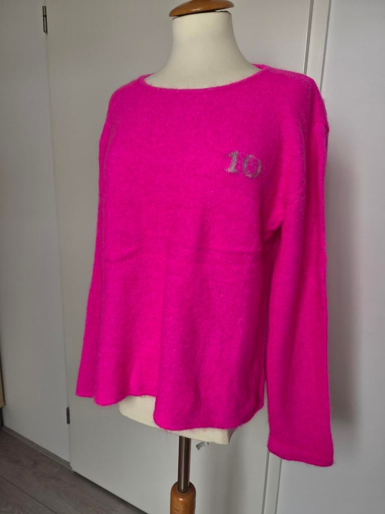 10 DAYS Neon Roze Zachte Gebreide Trui Maat L, 10 DAYS, Maat 42/44 (L), Nieuw, Ophalen of Verzenden